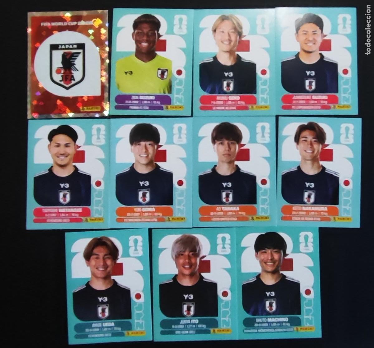 Cromos de F&uacute;tbol: STICKER FIFA WORLD CUP 2026 LOTE DE 11 STICKERS DE JAPON # PANINI