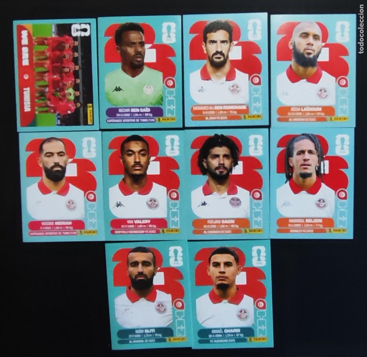 Cromos de F&uacute;tbol: STICKER FIFA WORLD CUP 2026 LOTE DE 10 STICKERS DE TUNEZ # PANINI