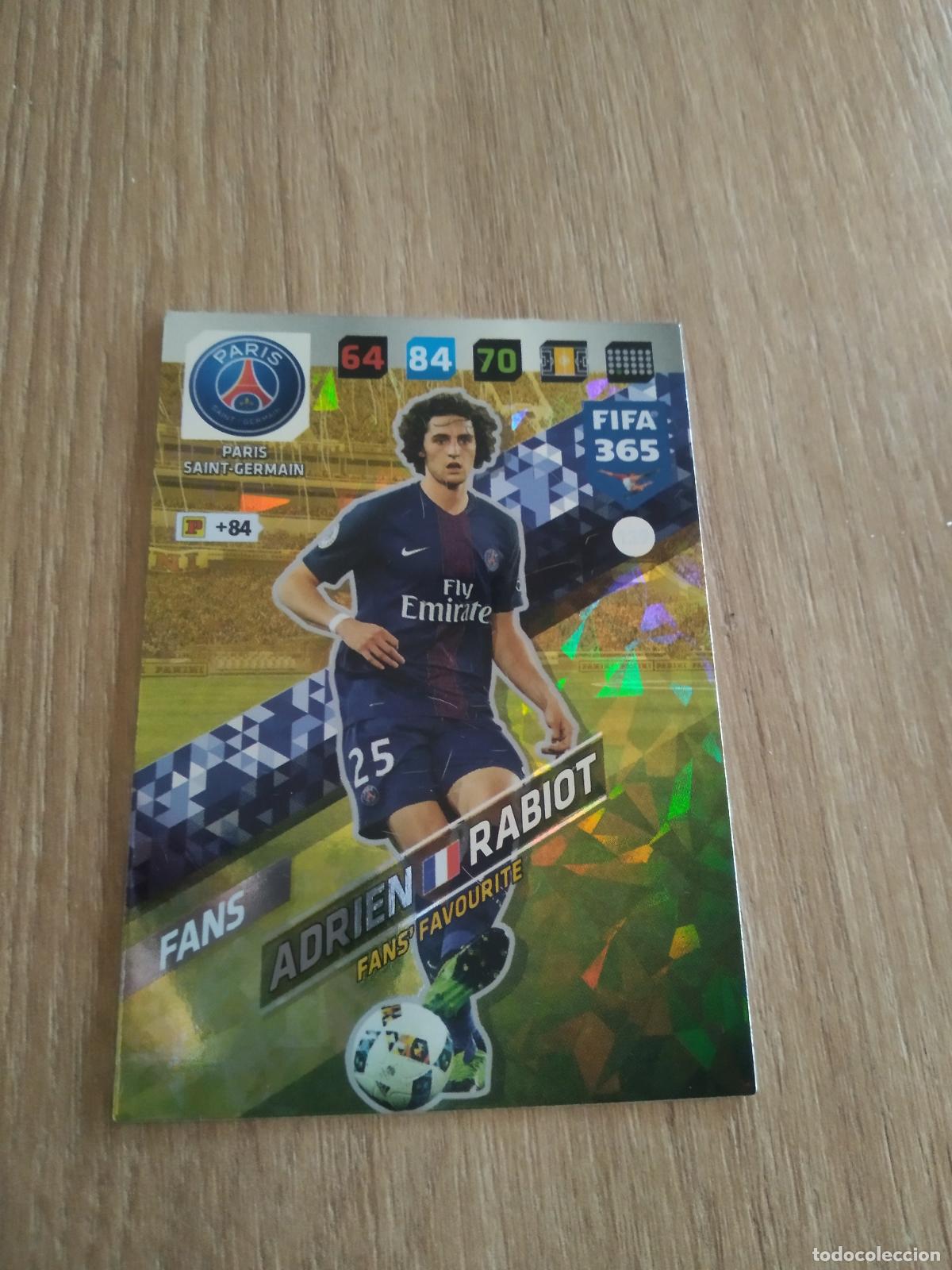 Cromos de F&uacute;tbol: 139 RABIOT PARIS SAINT GERMAIN PSG CROMO FUTBOL PANINI ADRENALYN 17-18 FIFA 365 2017-2018