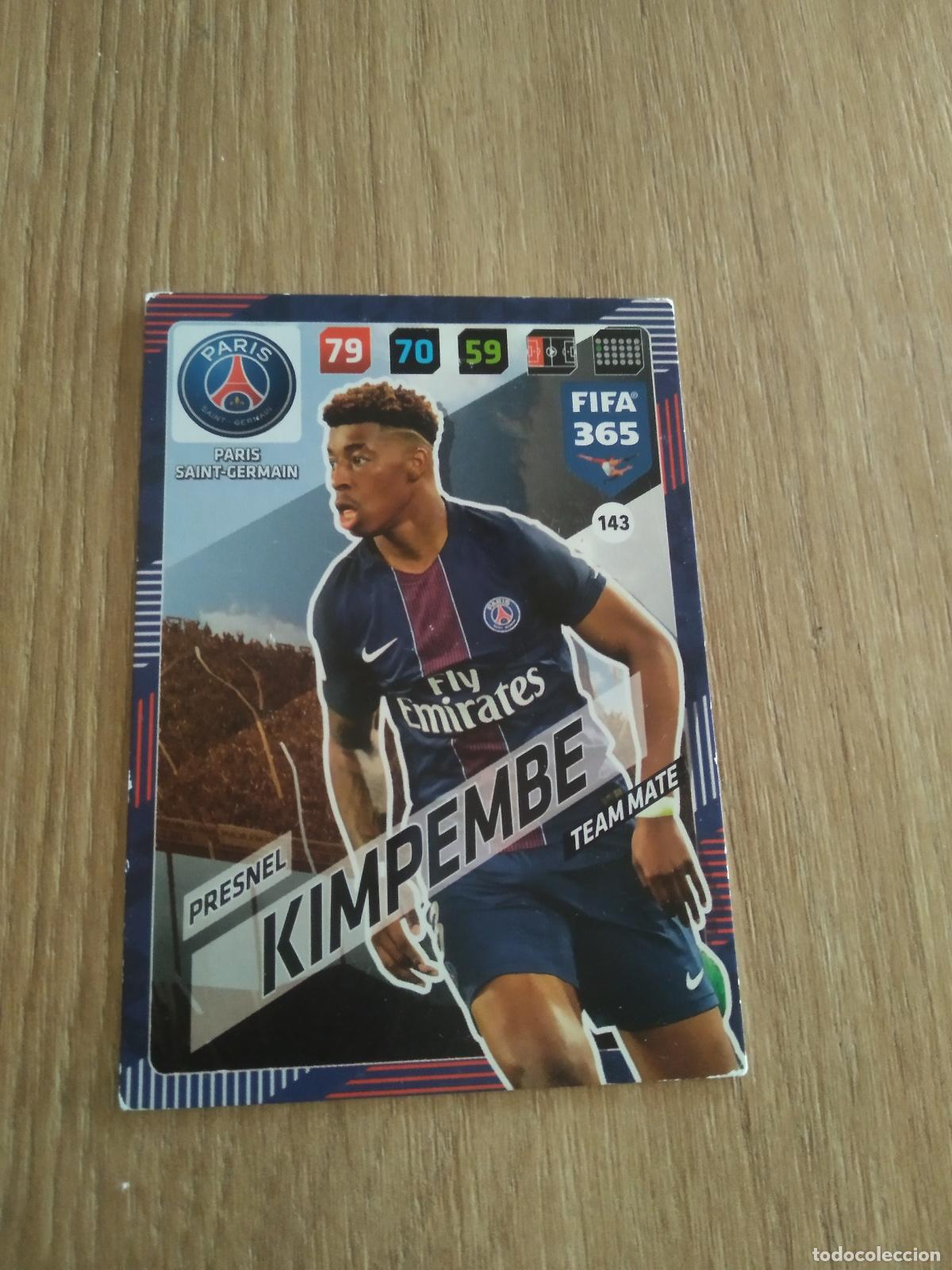 Cromos de F&uacute;tbol: 143 KIMPEMBE PARIS SAINT GERMAIN PSG CROMO FUTBOL PANINI ADRENALYN 17-18 FIFA 365 2017-2018