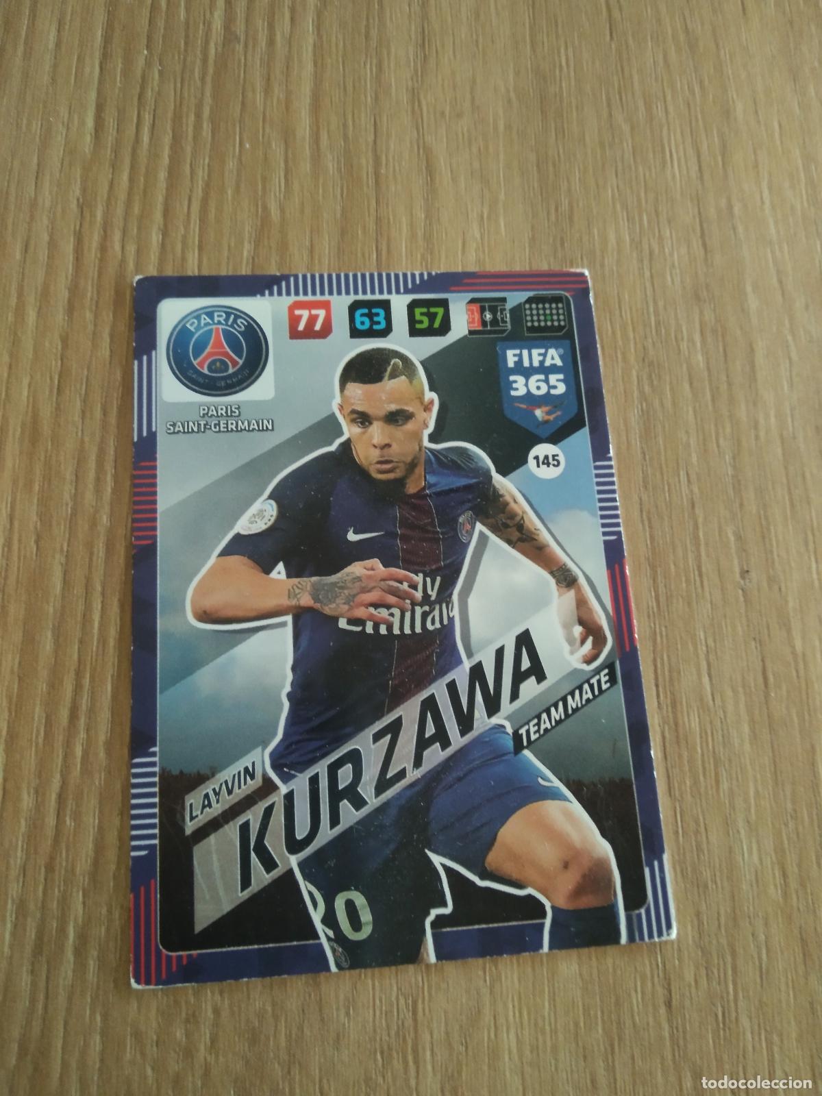 Cromos de F&uacute;tbol: 145 KURZAWA PARIS SAINT GERMAIN PSG CROMO FUTBOL PANINI ADRENALYN 17-18 FIFA 365 2017-2018