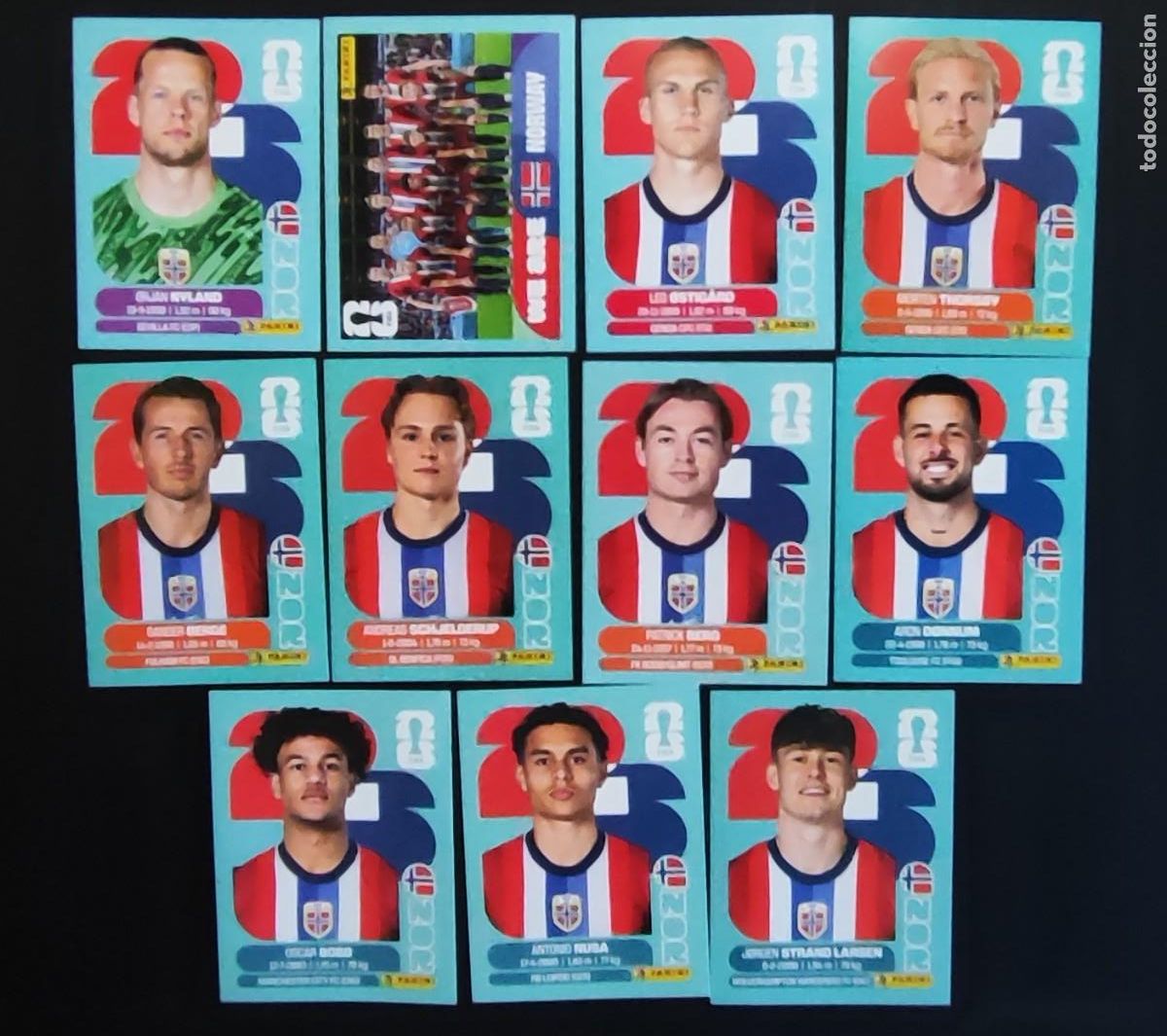 Cromos de F&uacute;tbol: STICKER FIFA WORLD CUP 2026 LOTE 11 DE STICKERS DE NORUEGA # PANINI