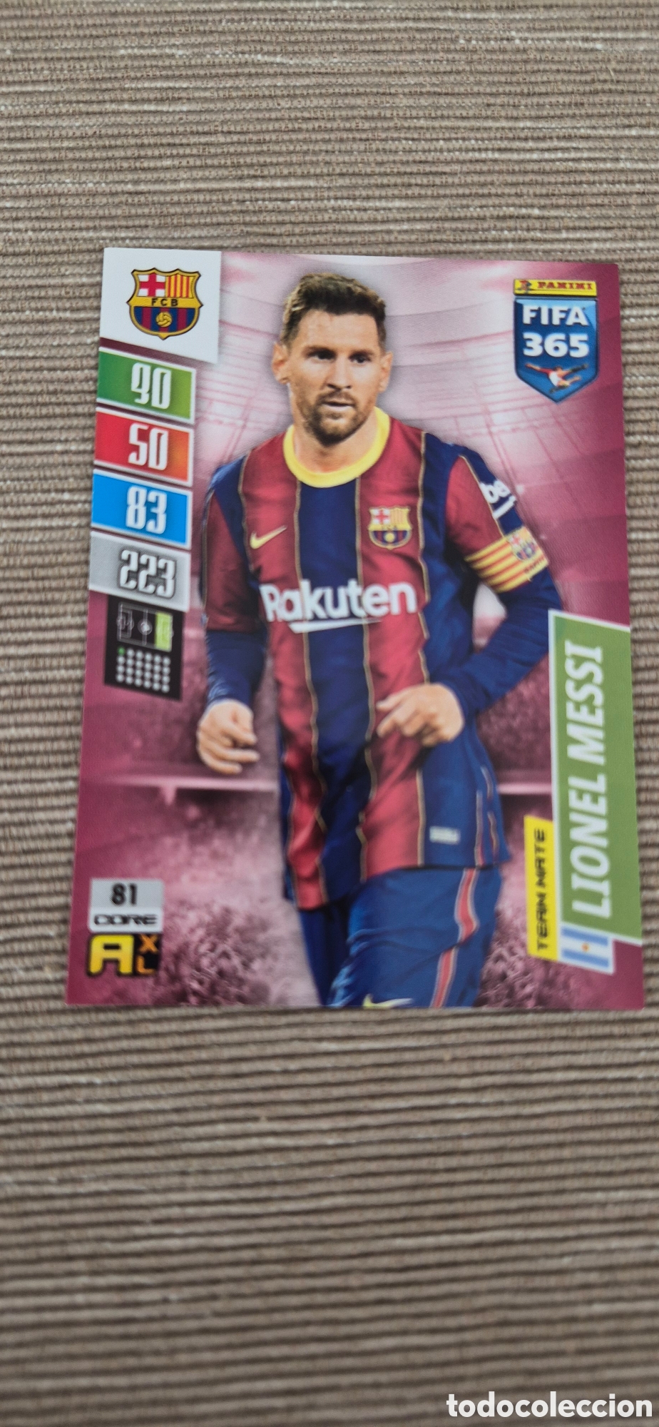 Cromos de f&uacute;tbol: CROMO MESSI BARCELONA - Foto 1
