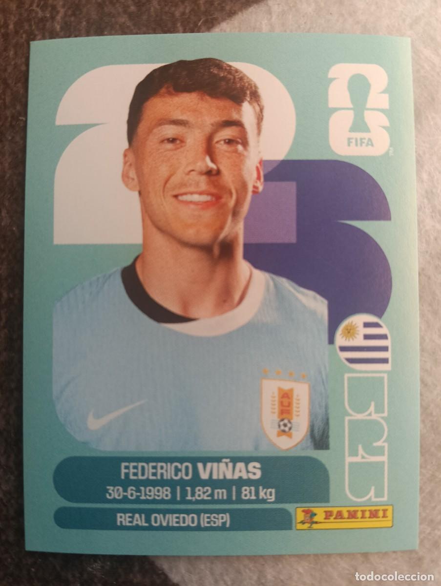 Cromos de F&uacute;tbol: Mundial World Cup 2026 - Federico Vi&ntilde;as - N&deg; Uru 18 ( Uruguay )