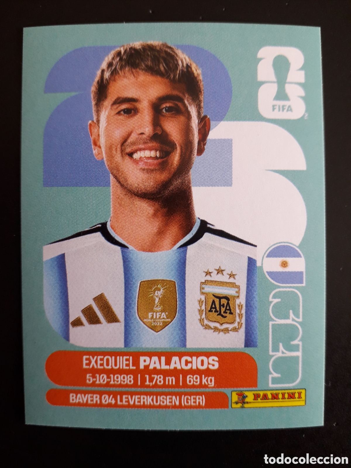 Cromos de F&uacute;tbol: PALACIOS ARGENTINA ARG 11 MUNDIAL F&Uacute;TBOL 2026 FIFA WORLD CUP PANINI SIN PEGAR PEDIDO M&Iacute;NIMO 3&euro;