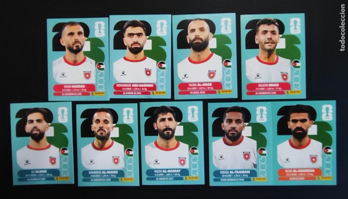 Cromos de F&uacute;tbol: STICKER FIFA WORLD CUP 2026 LOTE 9 DE STICKERS DE JORDANIA # PANINI