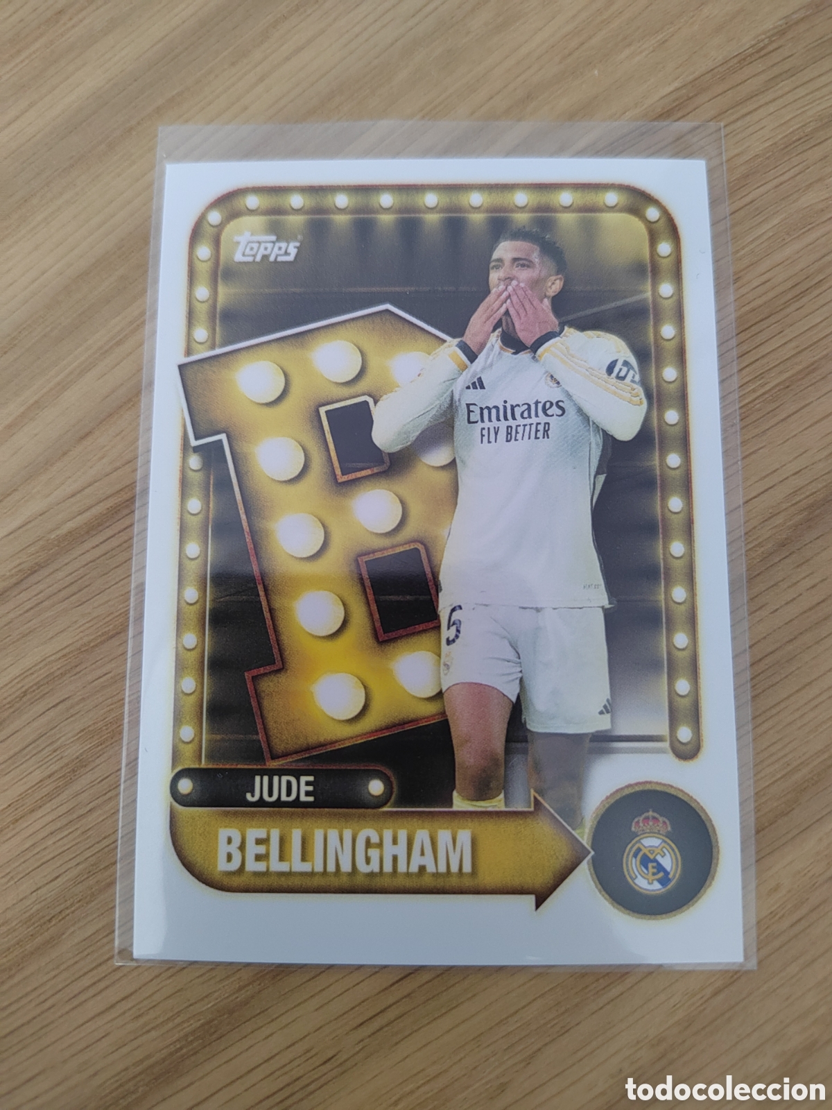 Figurine di Calcio: #21 JUDE BELLINGHAM NAME IN LIGHTS TOPPS TIN COLLECTOR REAL MADRID 25 26 2025 2026