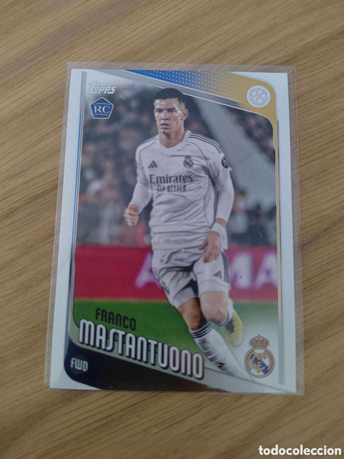 Cromos de F&uacute;tbol: #172 FRANCO MASTANTUONO ROOKIE TOPPS UCC FLAGSHIP REAL MADRID 25 26 2025 2026