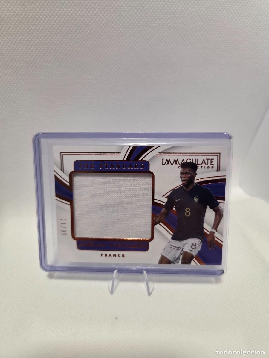 Cromos de F&uacute;tbol: 2023/24 Panini Immaculate Collection #TS-ATI Aurelien Tchouameni 21/99