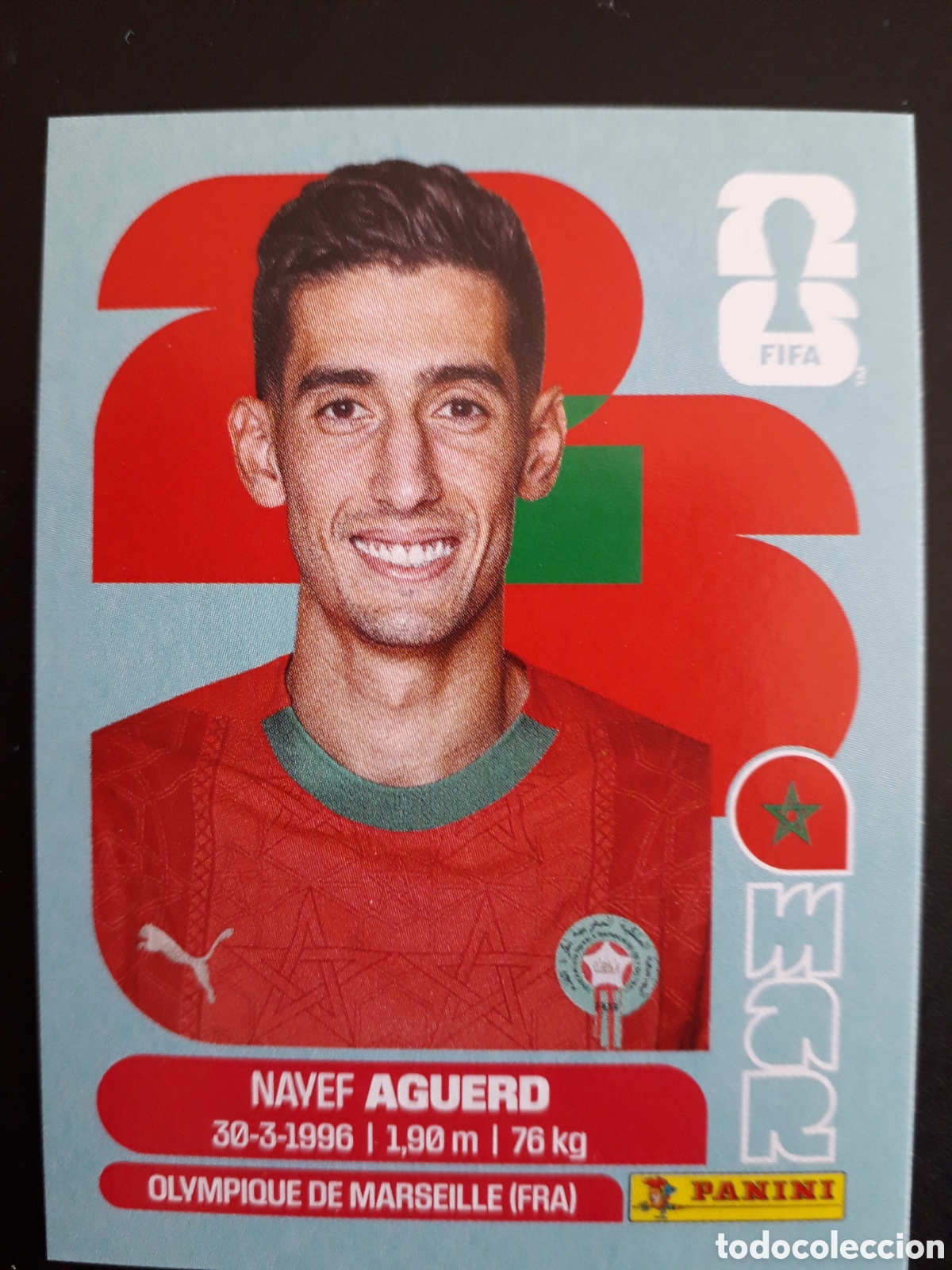 Cromos de F&uacute;tbol: AGUERD MARRUECOS MAR 6 MUNDIAL F&Uacute;TBOL 2026 FIFA WORLD CUP PANINI SIN PEGAR PEDIDO M&Iacute;NIMO 3&euro;