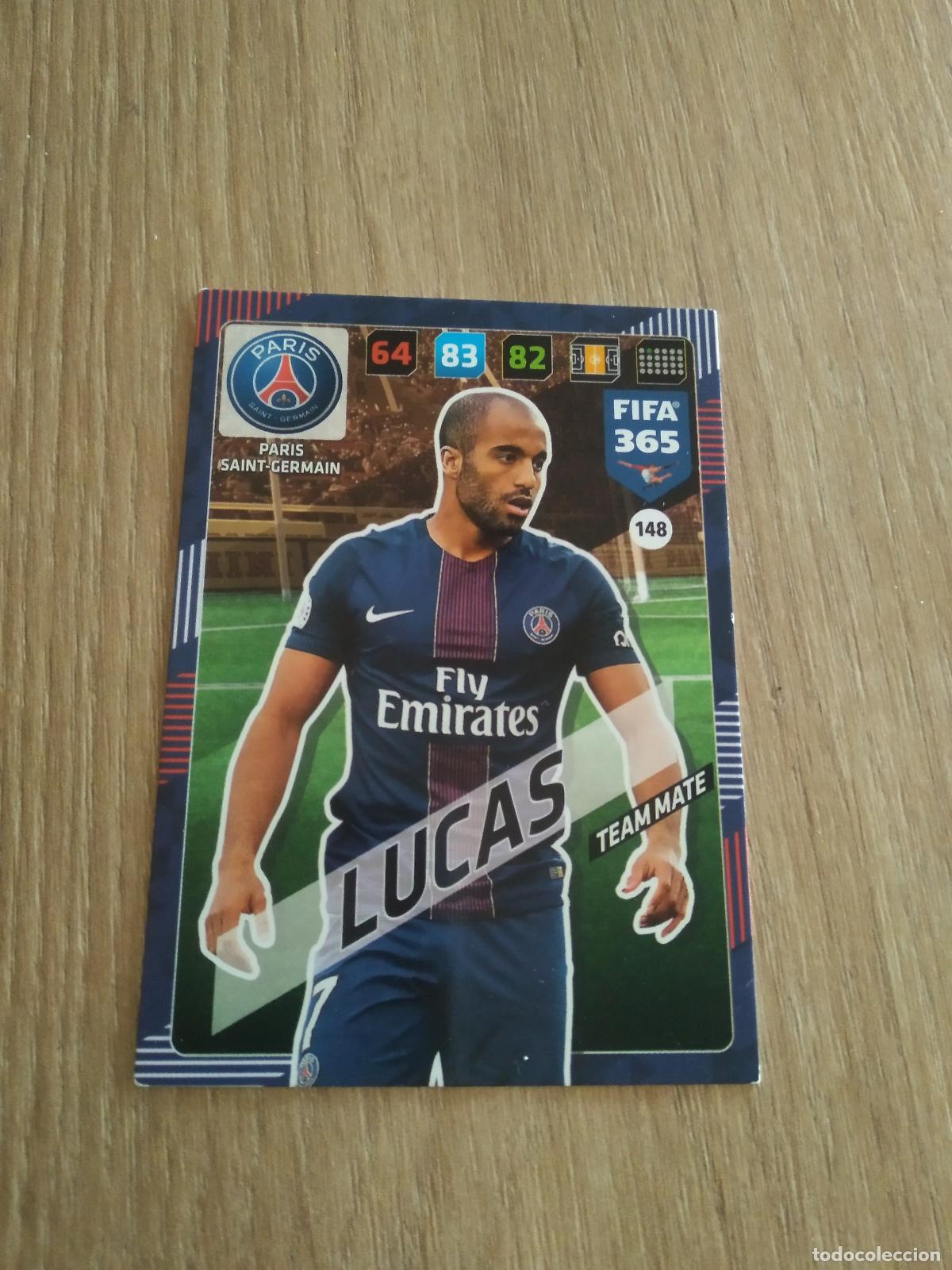 Cromos de F&uacute;tbol: 148 LUCAS MOURA PARIS SAINT GERMAIN PSG CROMO FUTBOL PANINI ADRENALYN 17-18 FIFA 365 2017-2018