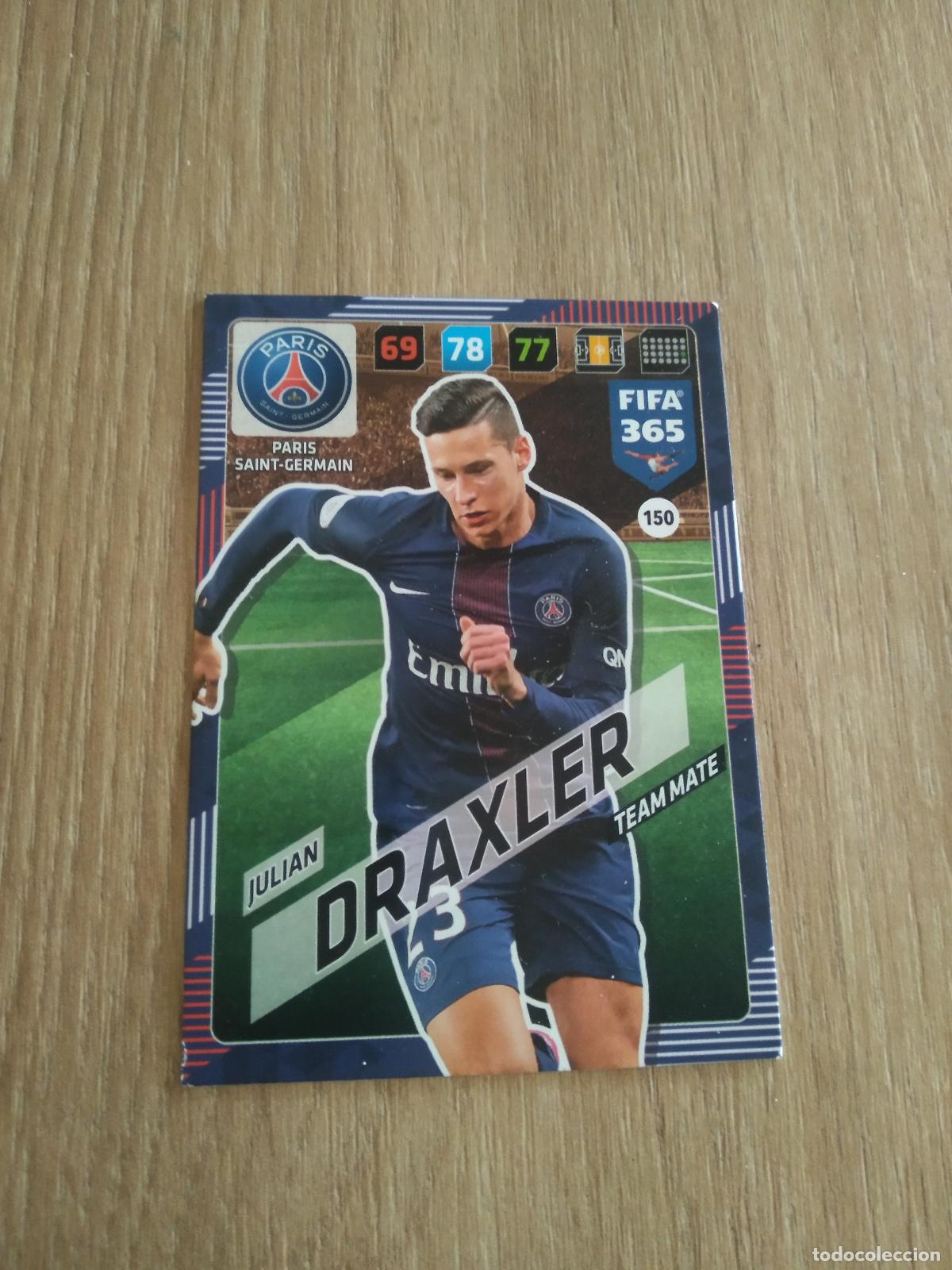 Cromos de F&uacute;tbol: 150 DRAXLER PARIS SAINT GERMAIN PSG CROMO FUTBOL PANINI ADRENALYN 17-18 FIFA 365 2017-2018