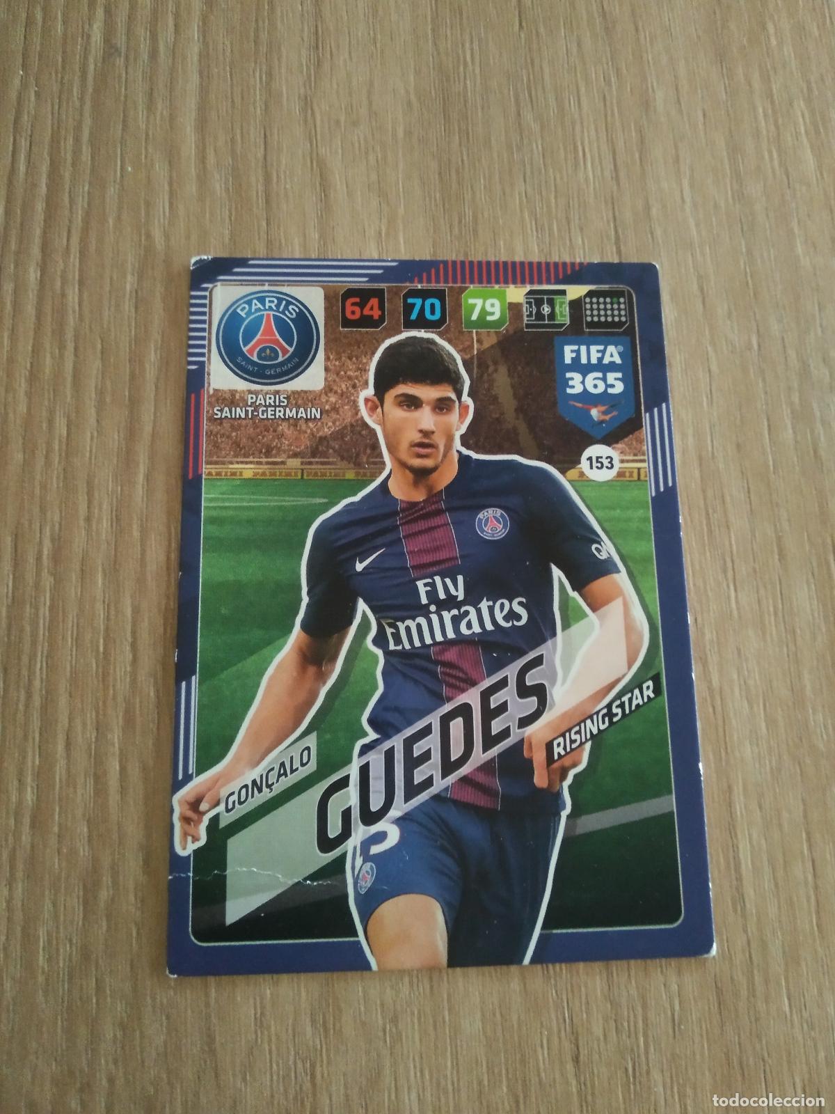 Cromos de F&uacute;tbol: 153 GON&Ccedil;ALO GUEDES PARIS SAINT GERMAIN PSG CROMO FUTBOL PANINI ADRENALYN 17-18 FIFA 365 2017-2018