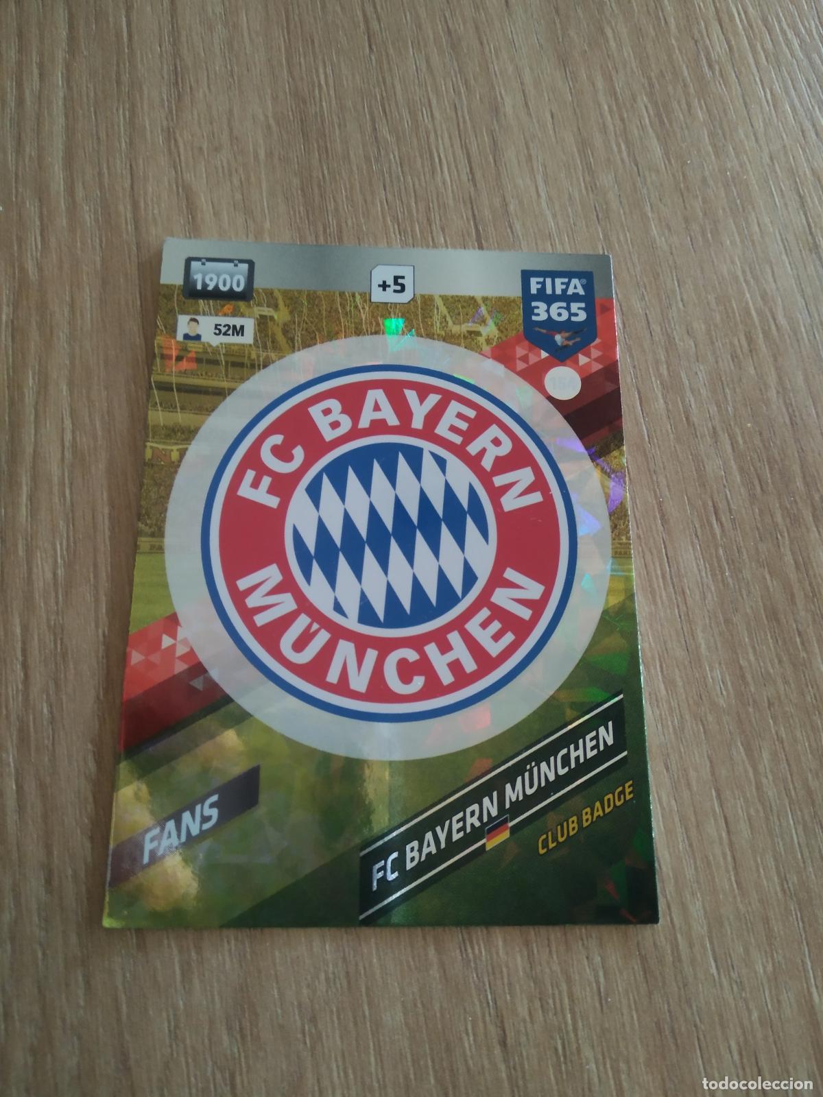 Cromos de F&uacute;tbol: 154 ESCUDO BAYERN MUNICH CROMO FUTBOL PANINI ADRENALYN 17-18 FIFA 365 2017-2018