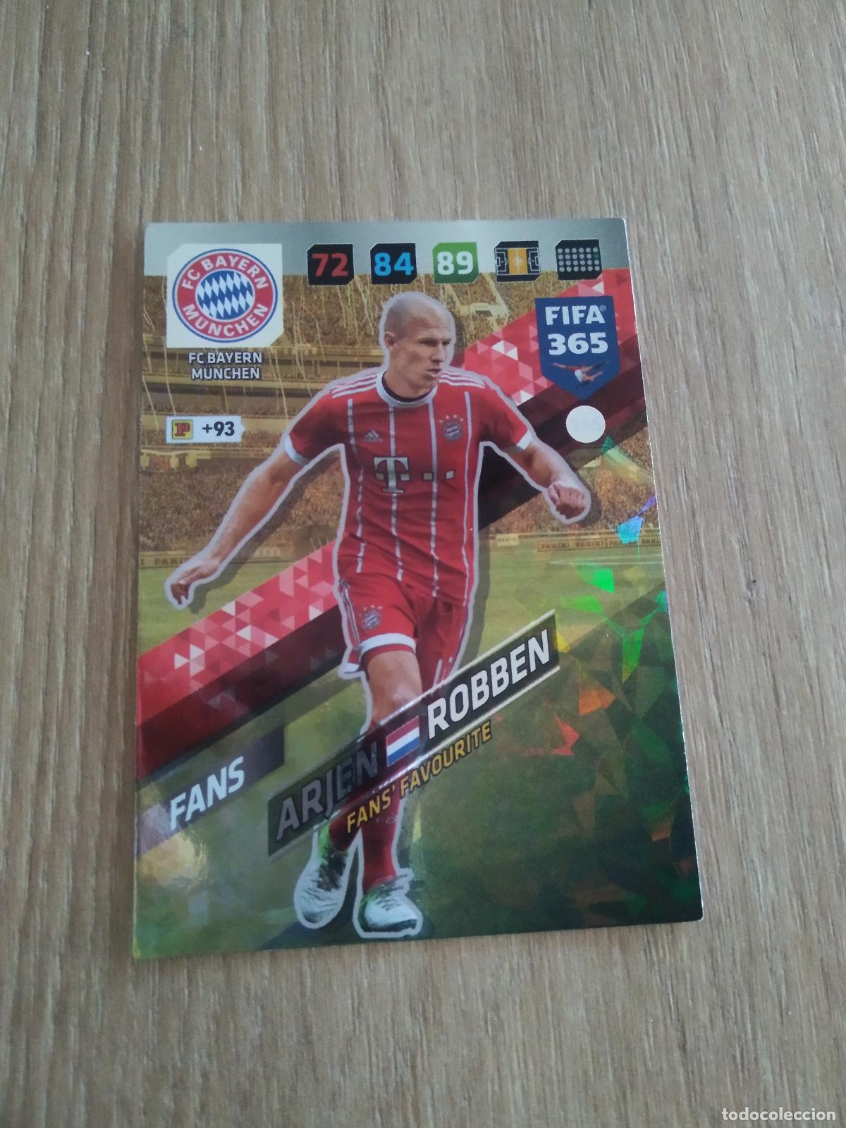 Cromos de F&uacute;tbol: 156 ROBBEN BAYERN MUNICH CROMO FUTBOL PANINI ADRENALYN 17-18 FIFA 365 2017-2018