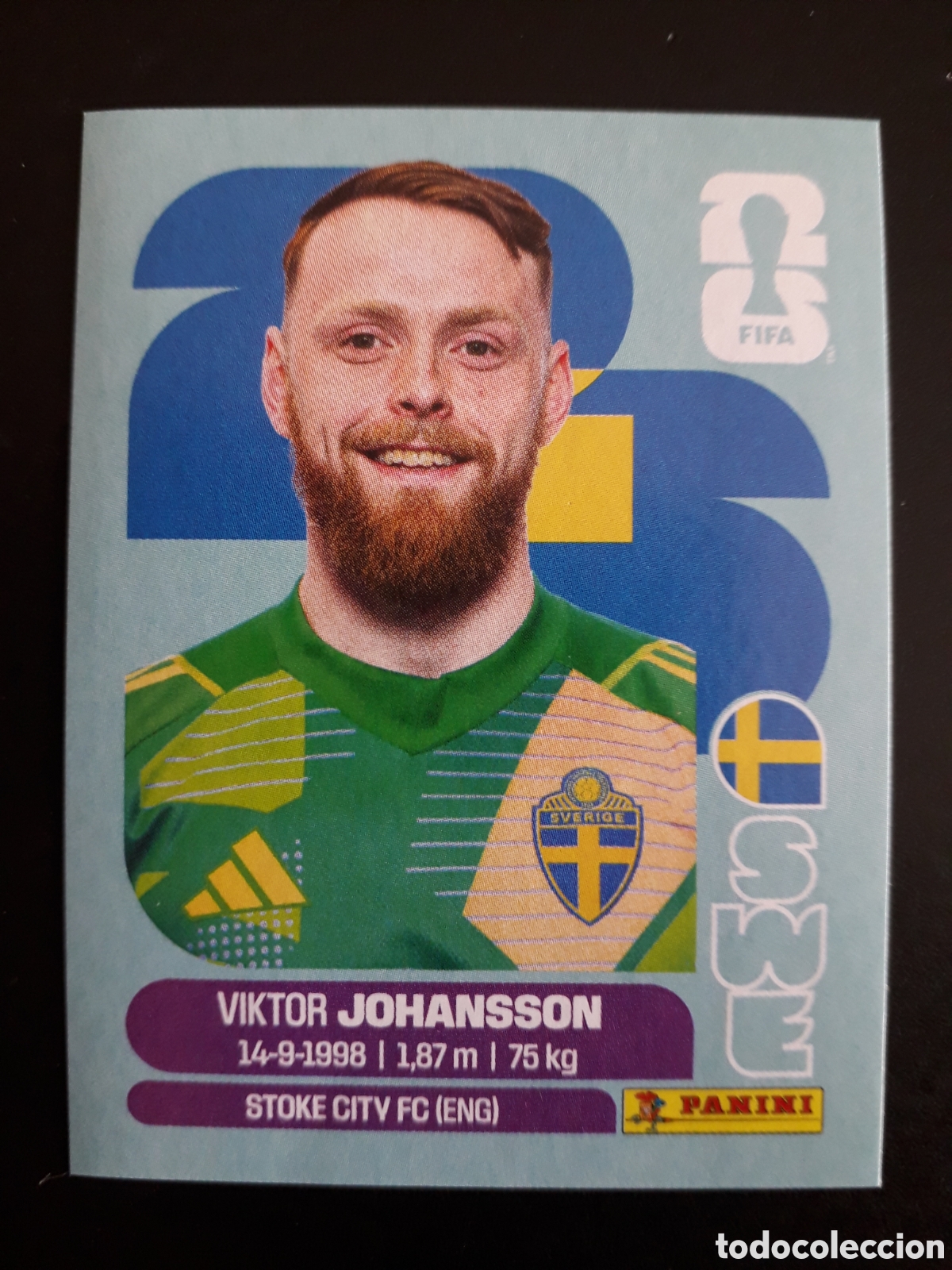 Cromos de F&uacute;tbol: JOHANSSON SUECIA SWE 2 MUNDIAL F&Uacute;TBOL 2026 FIFA WORLD CUP PANINI SIN PEGAR PEDIDO M&Iacute;NIMO 3&euro;