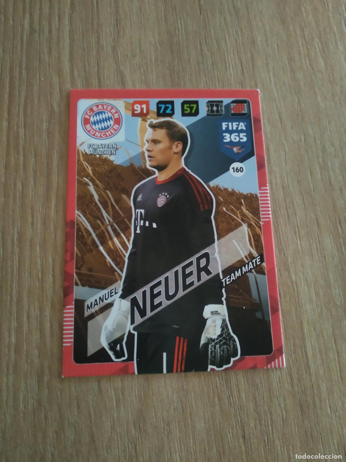 Cromos de F&uacute;tbol: 160 NEUER BAYERN MUNICH CROMO FUTBOL PANINI ADRENALYN 17-18 FIFA 365 2017-2018