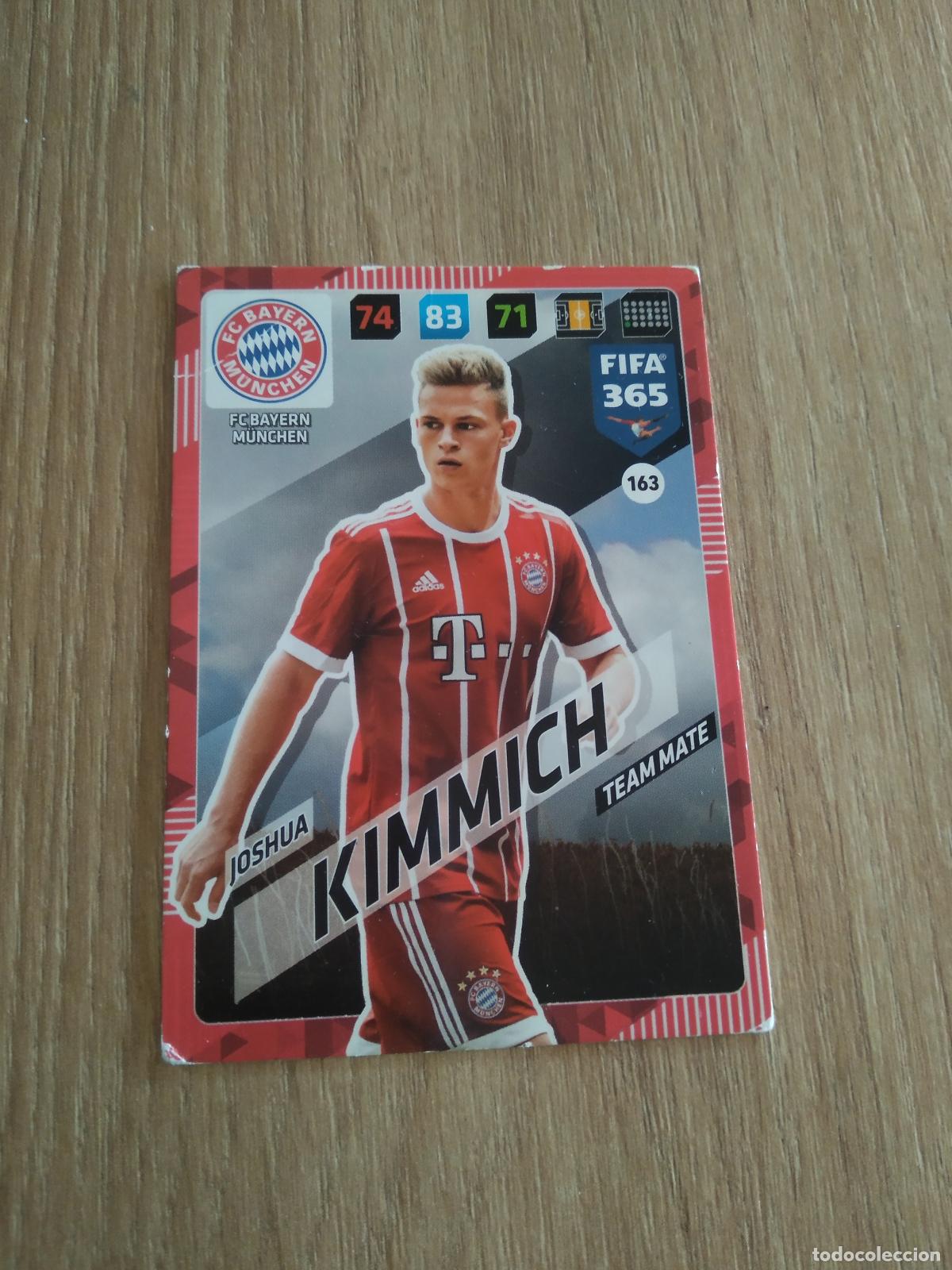 Cromos de F&uacute;tbol: 163 KIMMICH BAYERN MUNICH CROMO FUTBOL PANINI ADRENALYN 17-18 FIFA 365 2017-2018