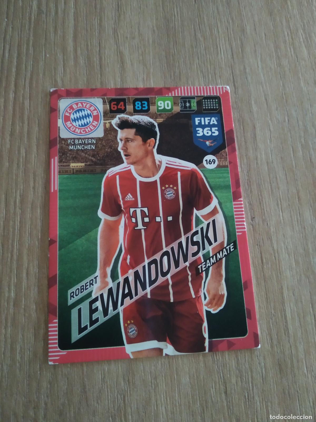 Cromos de F&uacute;tbol: 169 LEWANDOWSKI BAYERN MUNICH CROMO FUTBOL PANINI ADRENALYN 17-18 FIFA 365 2017-2018