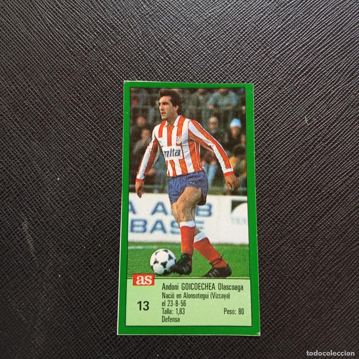Cromos de F&uacute;tbol: 13 GOICOECHEA AT MADRID AS 1988 1989 CROMO FUTBOL LIGA 88 89 - SIN PEGAR - A103 PG109
