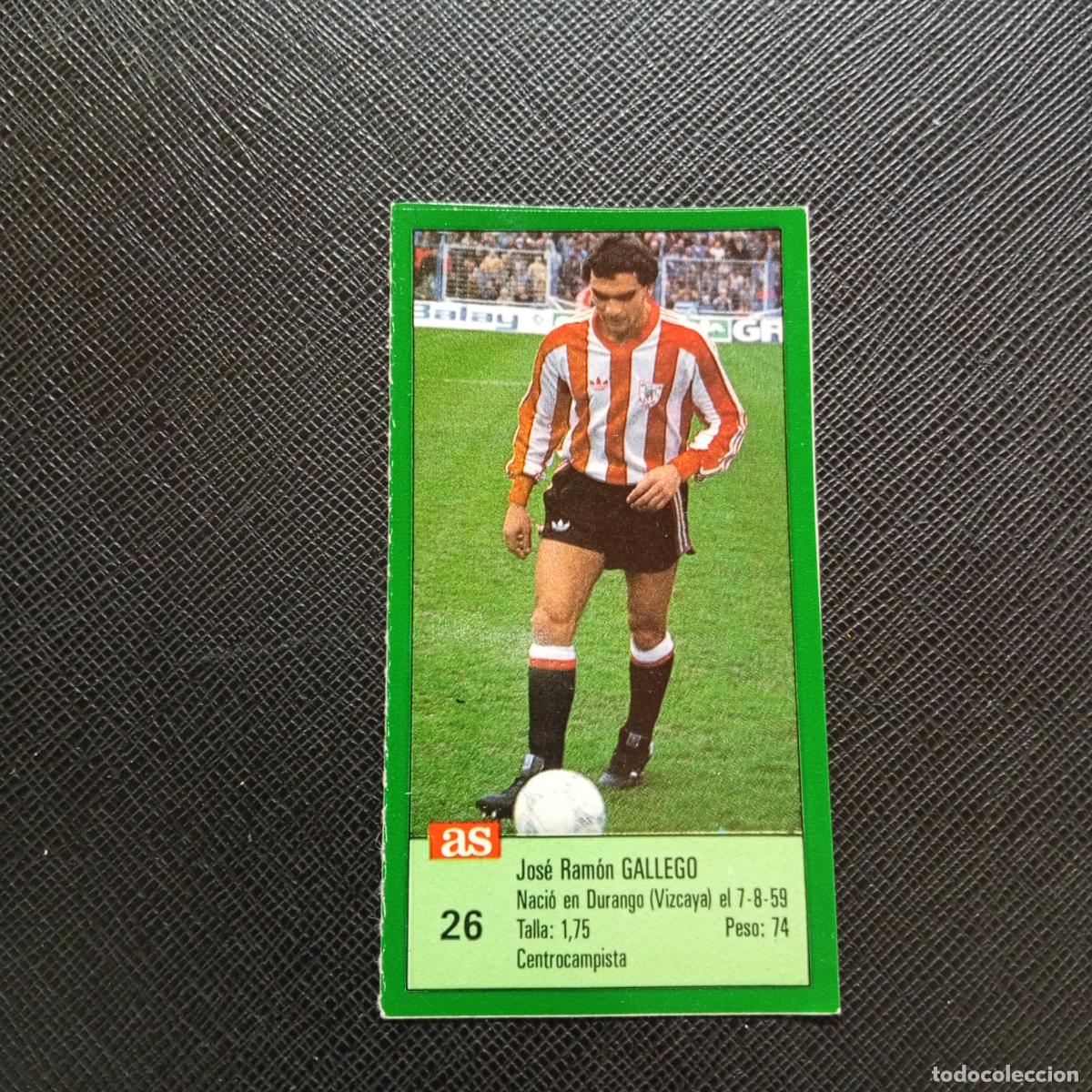 Cromos de F&uacute;tbol: 26 GALLEGO BILBAO AS 1988 1989 CROMO FUTBOL LIGA 88 89 - SIN PEGAR - A103 PG109