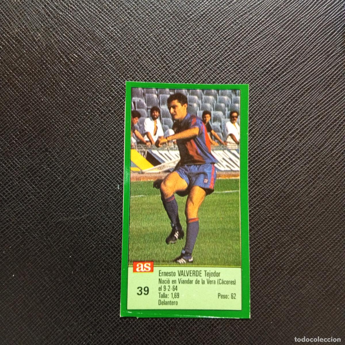 Cromos de F&uacute;tbol: 39 VALVERDE BARCELONA AS 1988 1989 CROMO FUTBOL LIGA 88 89 - SIN PEGAR - A103 PG109