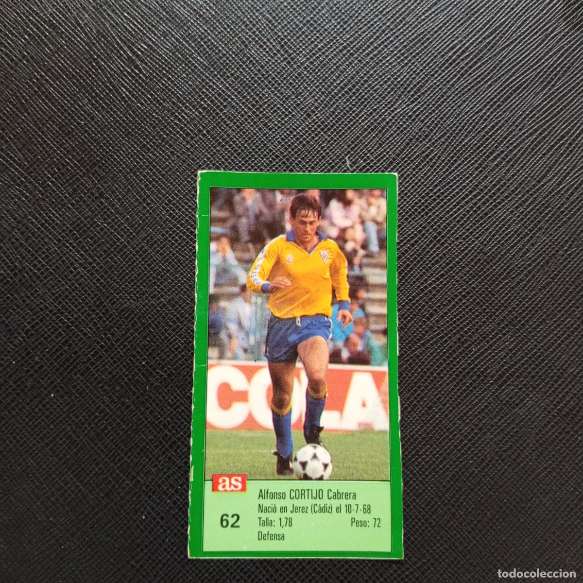 Cromos de F&uacute;tbol: 62 CORTIJO CADIZ AS 1988 1989 CROMO FUTBOL LIGA 88 89 - SIN PEGAR - A103 PG118