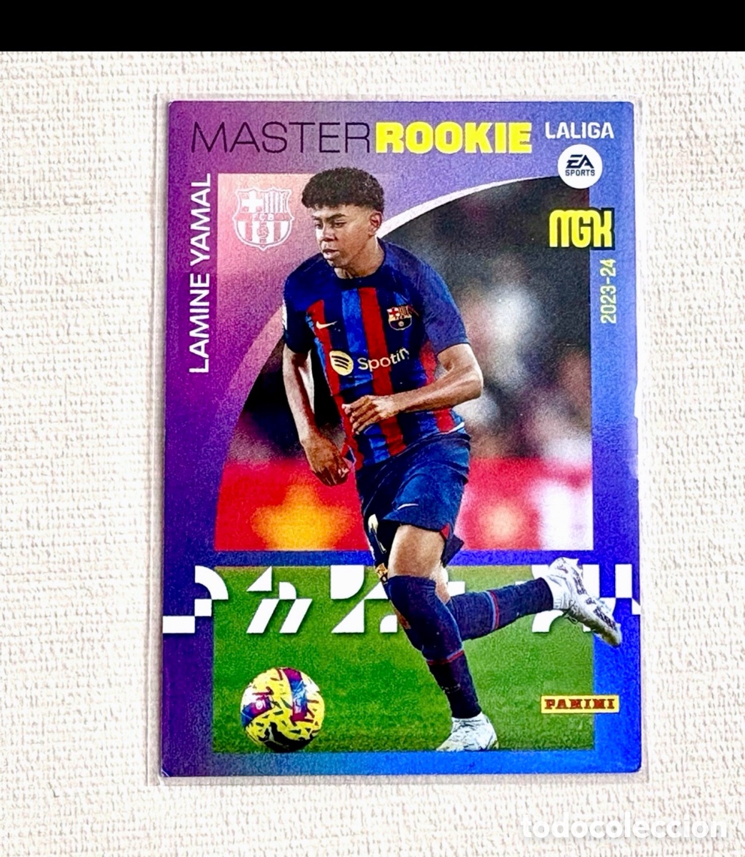 Cromos de F&uacute;tbol: MASTER ROOKIE 423 LAMINE YAMAL BARCELONA PANINI LIGA MEGACRACKS 2023 2024 23 24