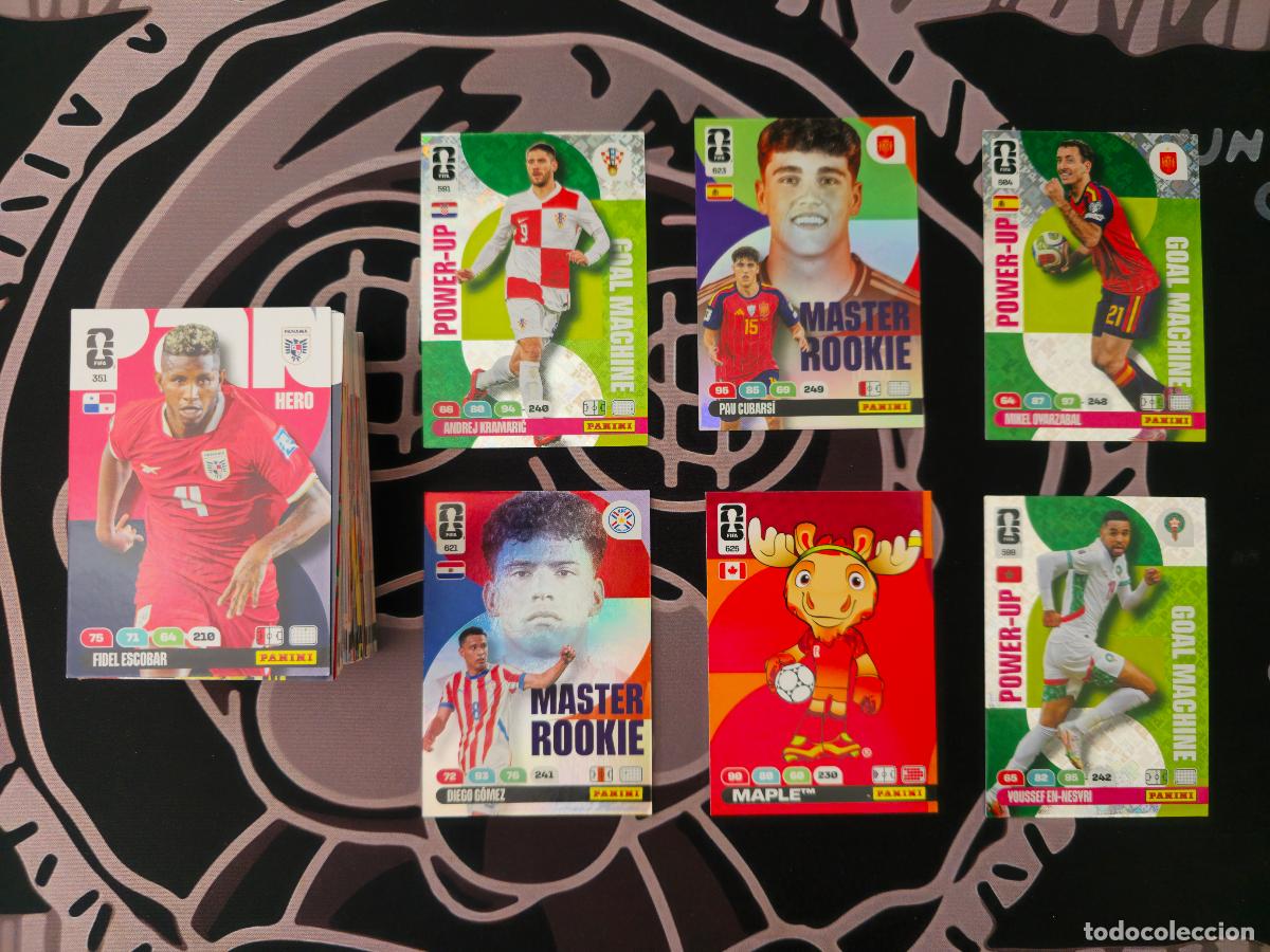 Cromos de F&uacute;tbol: Lote 87 cartas Adrenalyn XL FIFA World Cup 2026