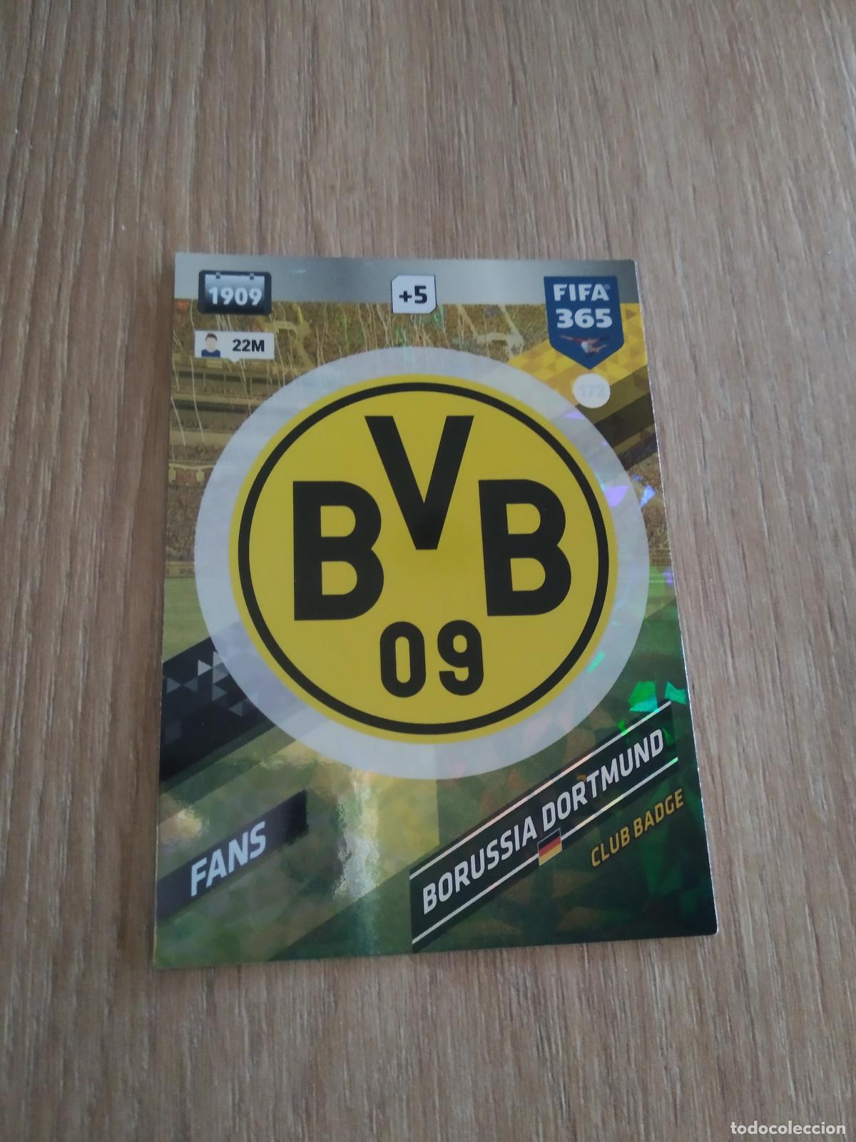 Cromos de F&uacute;tbol: 172 ESCUDO BORUSSIA DORTMUND CROMO FUTBOL PANINI ADRENALYN 17-18 FIFA 365 2017-2018