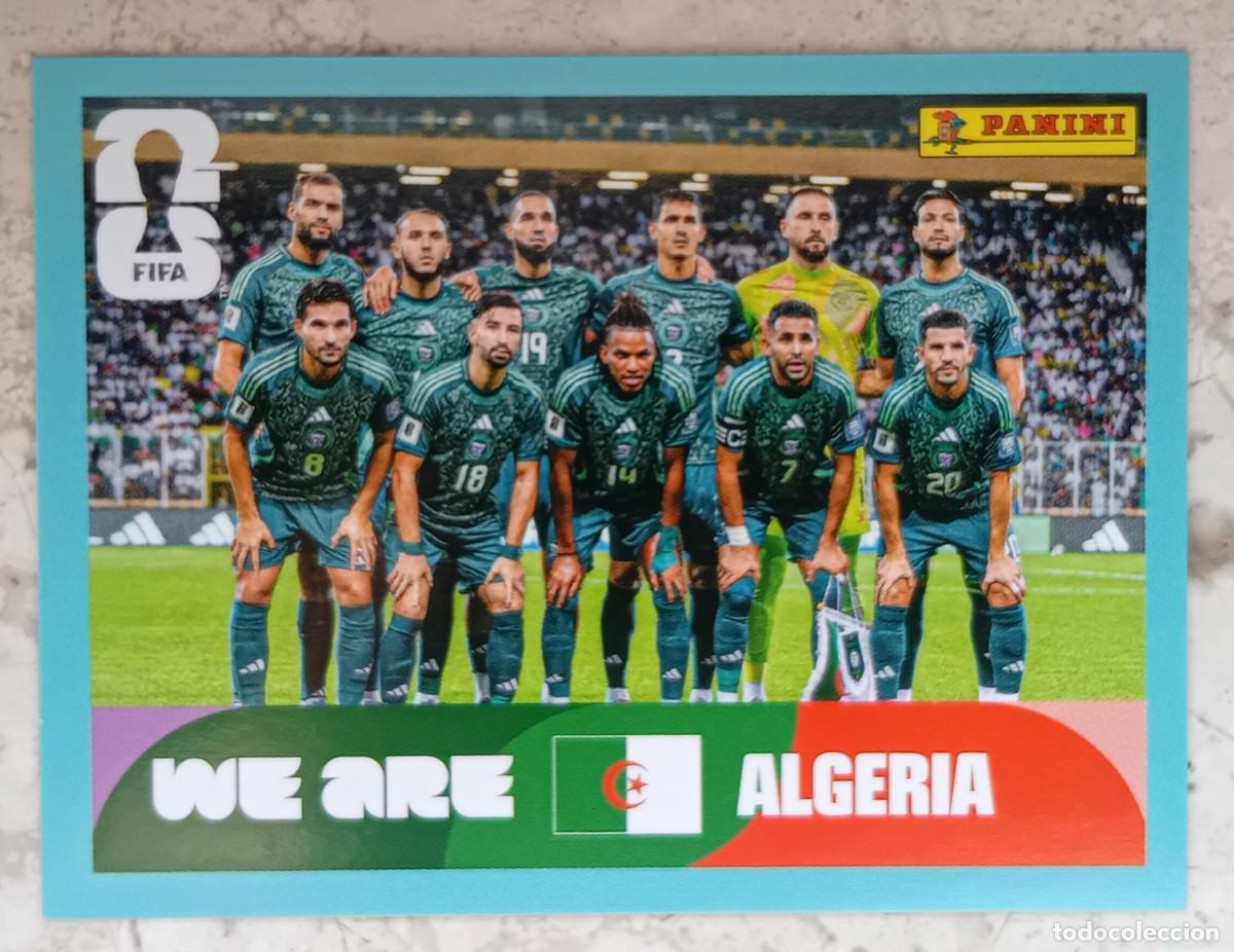 Cromos de F&uacute;tbol: Figurina Panini 2026 Cromo World Cup Usa Mundial 2026 squadra alineaci&oacute;n team Algeria n ALG 13