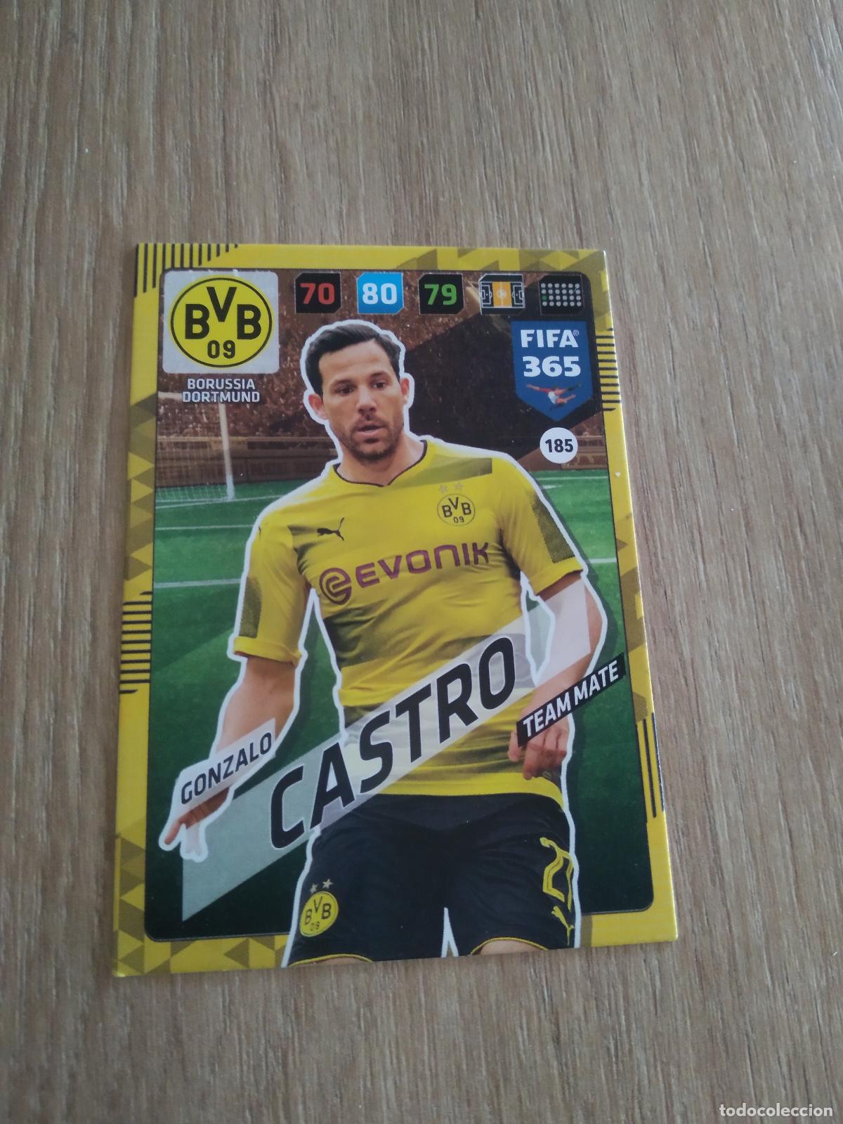 Cromos de F&uacute;tbol: 185 GONZALO CASTRO BORUSSIA DORTMUND CROMO FUTBOL PANINI ADRENALYN 17-18 FIFA 365 2017-2018