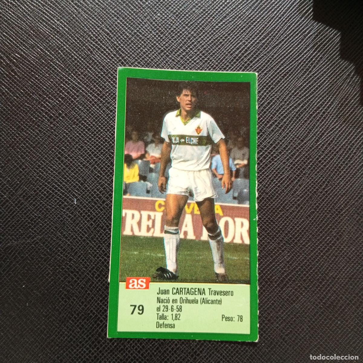 Cromos de F&uacute;tbol: 79 CARTAGENA ELCHE AS 1988 1989 CROMO FUTBOL LIGA 88 89 - SIN PEGAR - A103 PG136