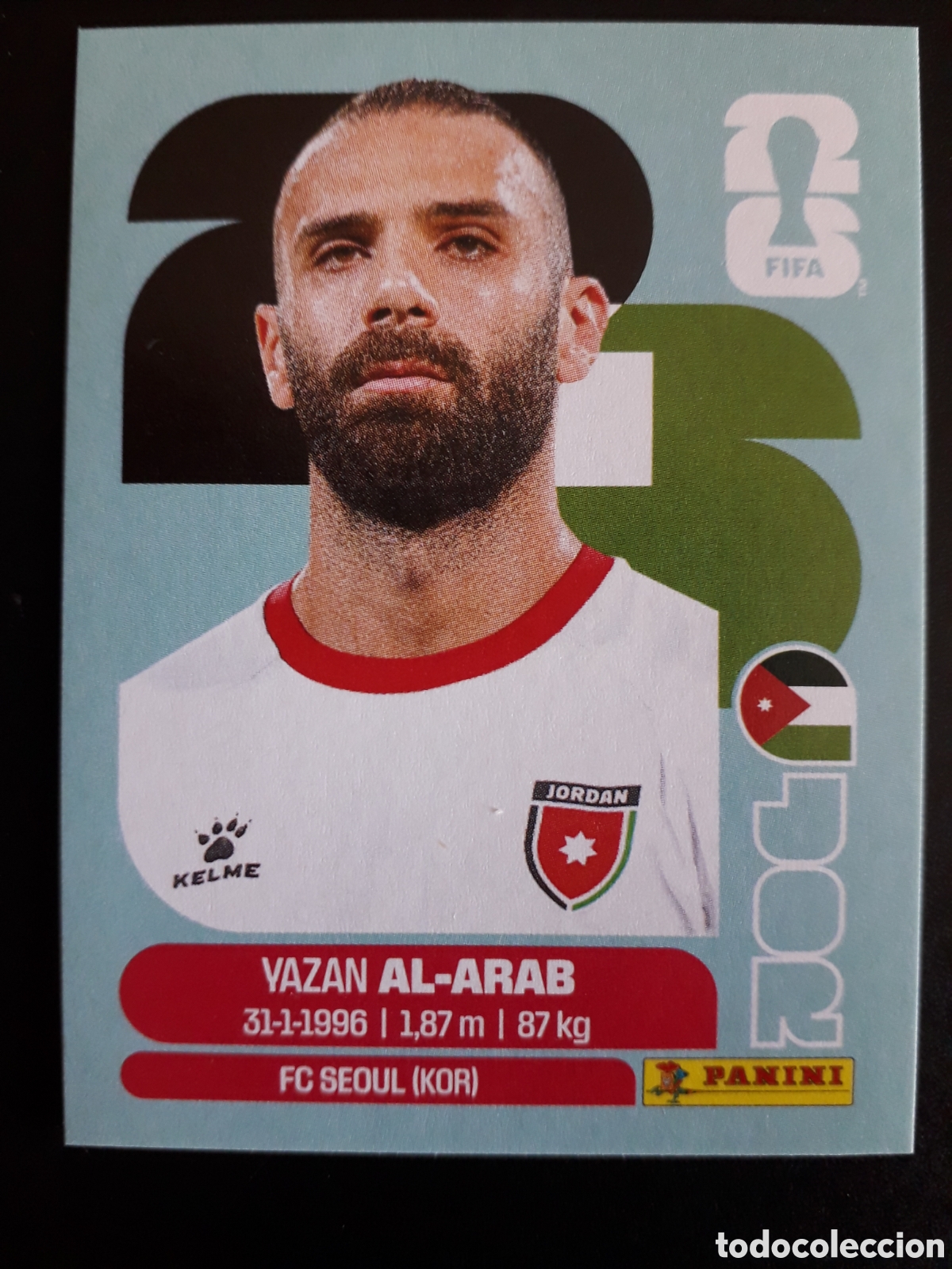 Cromos de F&uacute;tbol: AL ARAB JORDANIA JOR 5 MUNDIAL F&Uacute;TBOL 2026 FIFA WORLD CUP PANINI SIN PEGAR PEDIDO M&Iacute;NIMO 3&euro;