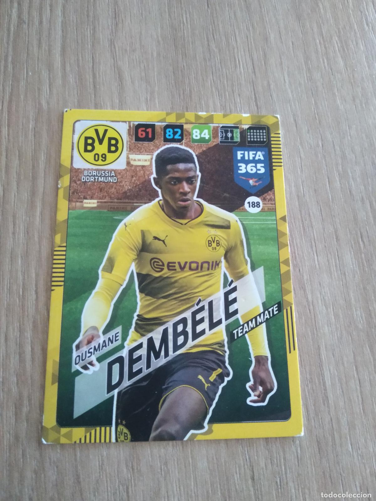 Cromos de F&uacute;tbol: 188 DEMBELE BORUSSIA DORTMUND CROMO FUTBOL PANINI ADRENALYN 17-18 FIFA 365 2017-2018
