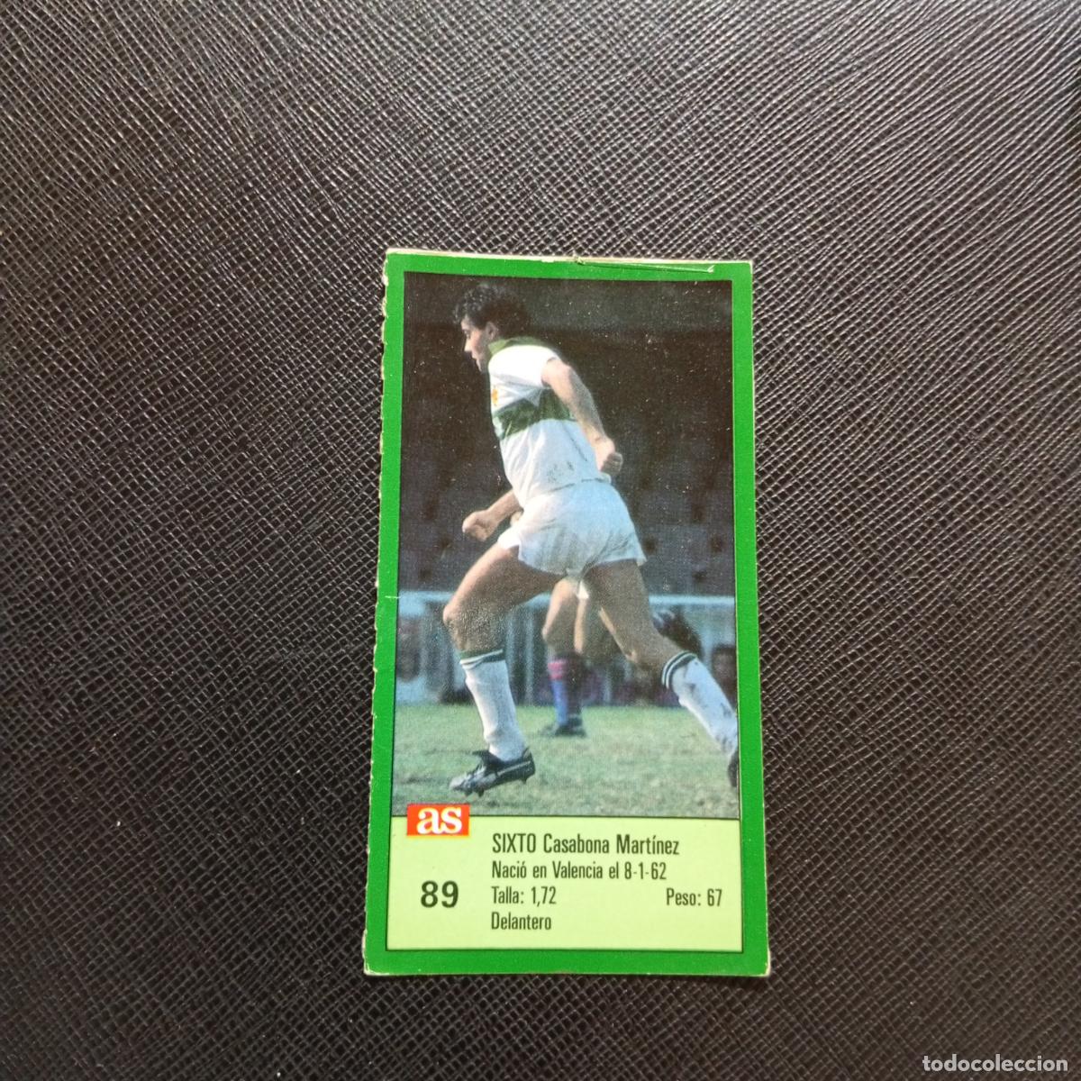 Cromos de F&uacute;tbol: 89 SIXTO ELCHE AS 1988 1989 CROMO FUTBOL LIGA 88 89 - SIN PEGAR - A103 PG172