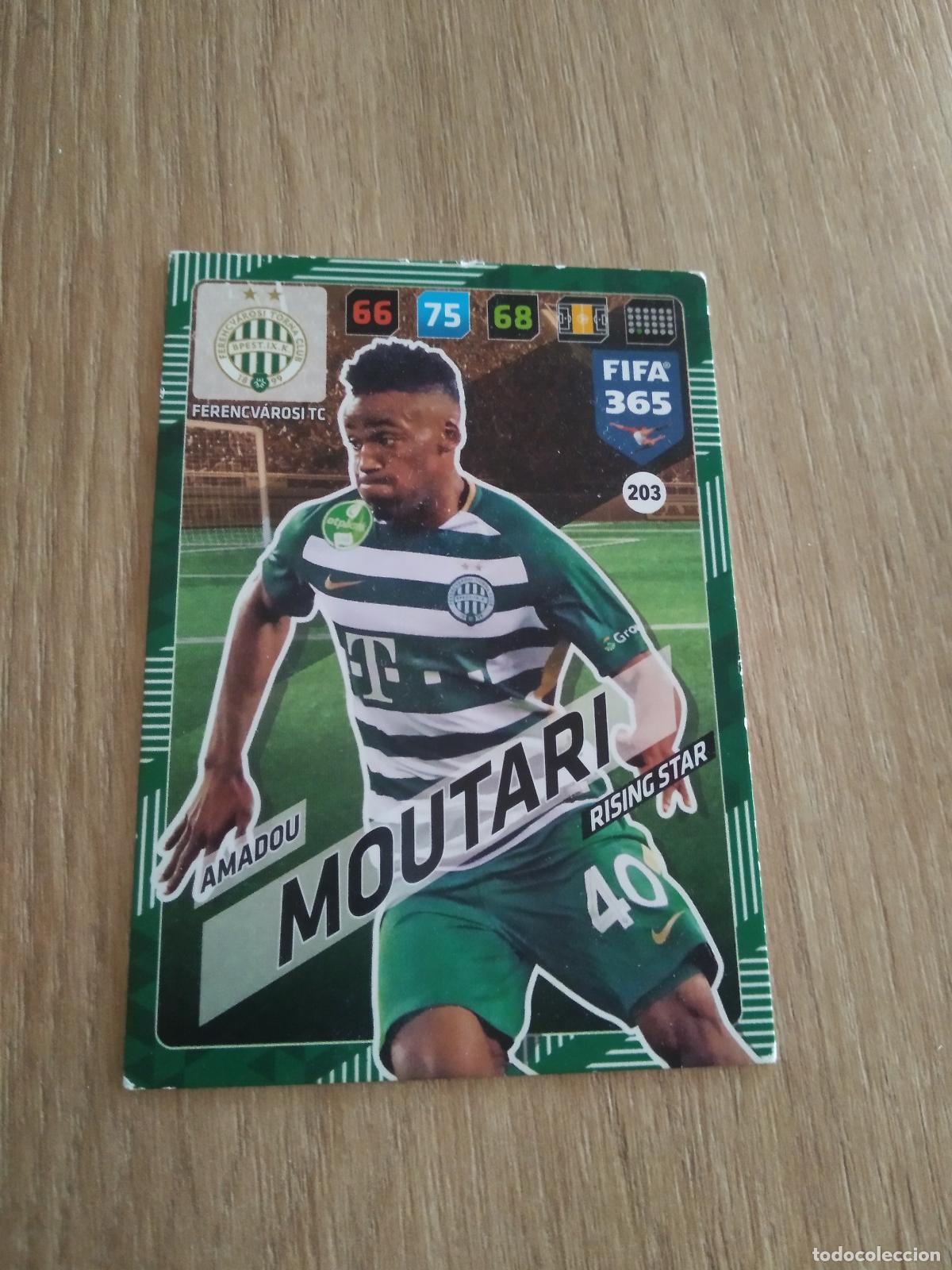 Fu&szlig;ball-Sticker: 203 AMADOU MOUTARI FERENCVAROSI CROMO FUTBOL PANINI ADRENALYN 17-18 FIFA 365 2017-2018