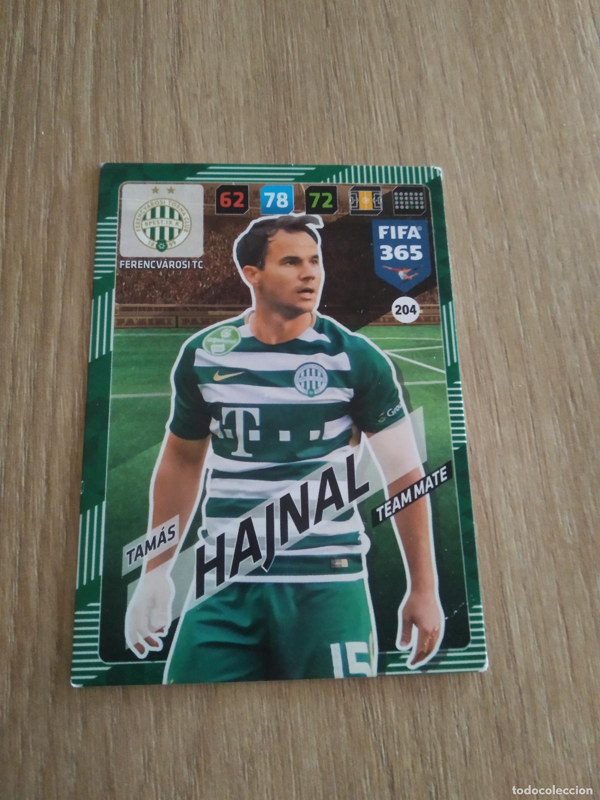 Cromos de F&uacute;tbol: 204 TAMAS HAJNAL FERENCVAROSI CROMO FUTBOL PANINI ADRENALYN 17-18 FIFA 365 2017-2018