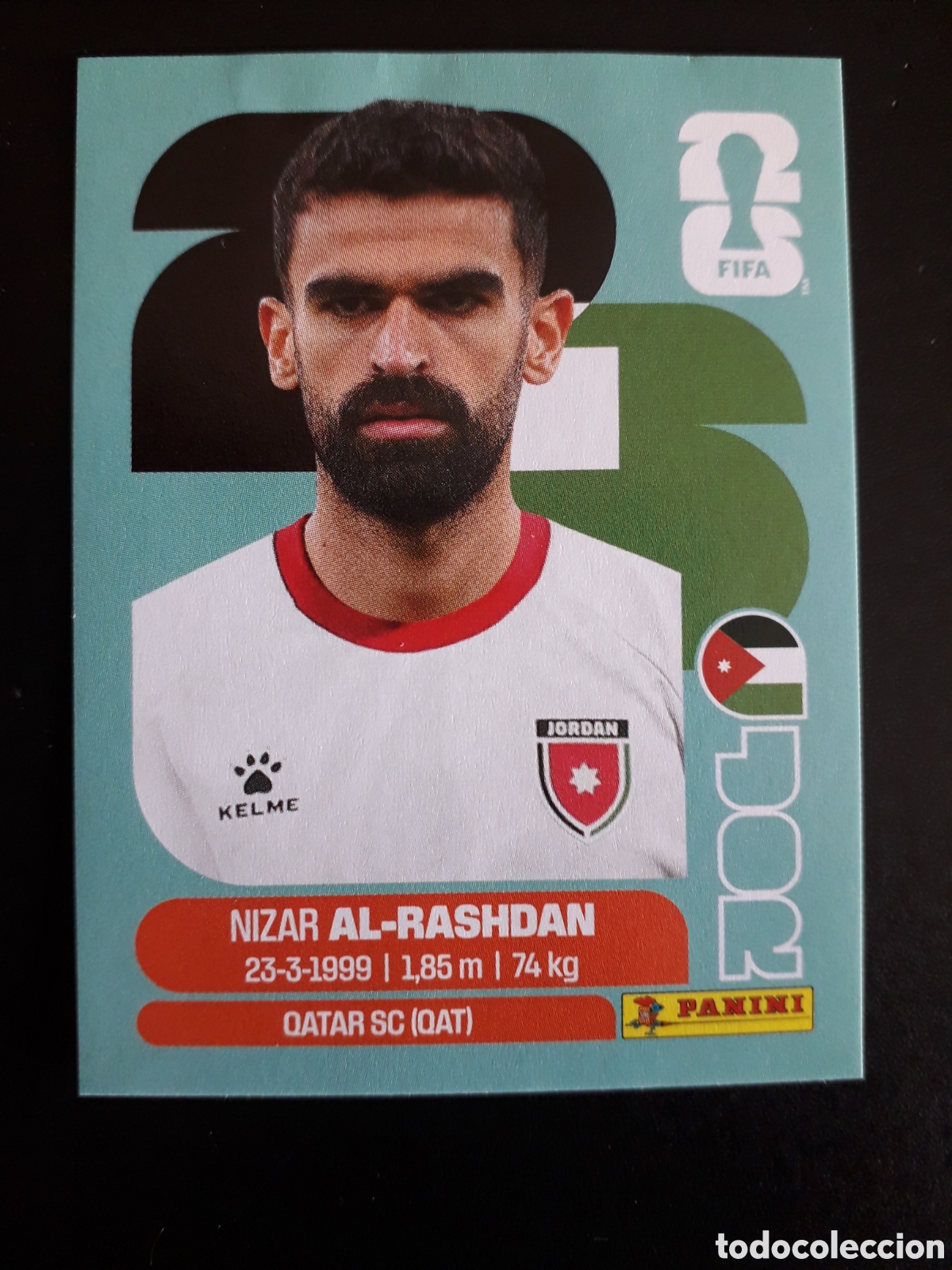Fu&szlig;ball-Sticker: AL RASHDAN JORDANIA JOR 10 MUNDIAL F&Uacute;TBOL 2026 FIFA WORLD CUP PANINI SIN PEGAR PEDIDO M&Iacute;NIMO 3&euro;