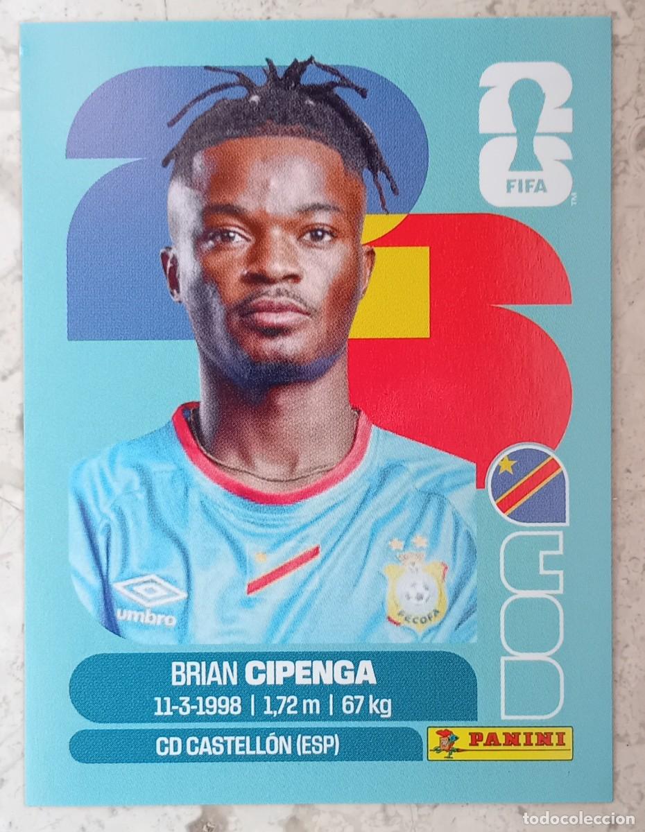 Cromos de F&uacute;tbol: Figurina Panini 2026 Cromo World Cup Usa Mundial 2026 Brian Cipenga Congo n COD 17