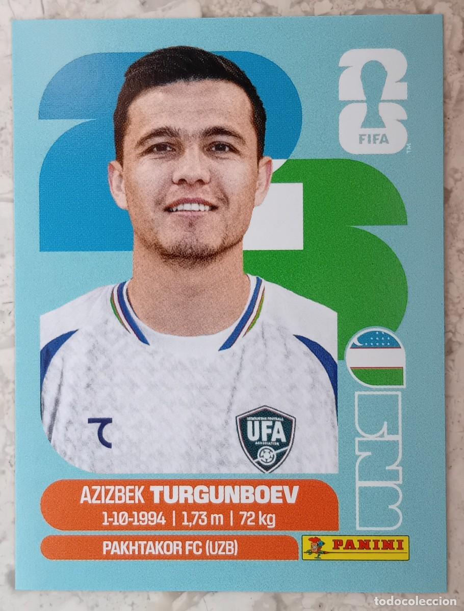 Cromos de F&uacute;tbol: Figurina Panini 2026 Cromo World Cup Usa Mundial 2026 Azizbek Turgunboev Uzbekistan n UZB 14