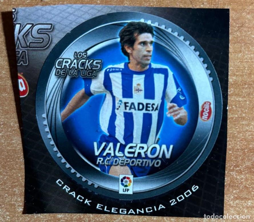 Cromos de F&uacute;tbol: EDICIONES ESTE 2006-2007 06 07 VALERON (DEPORTIVO) CRACKS NOCILLA RECORTADO LEER