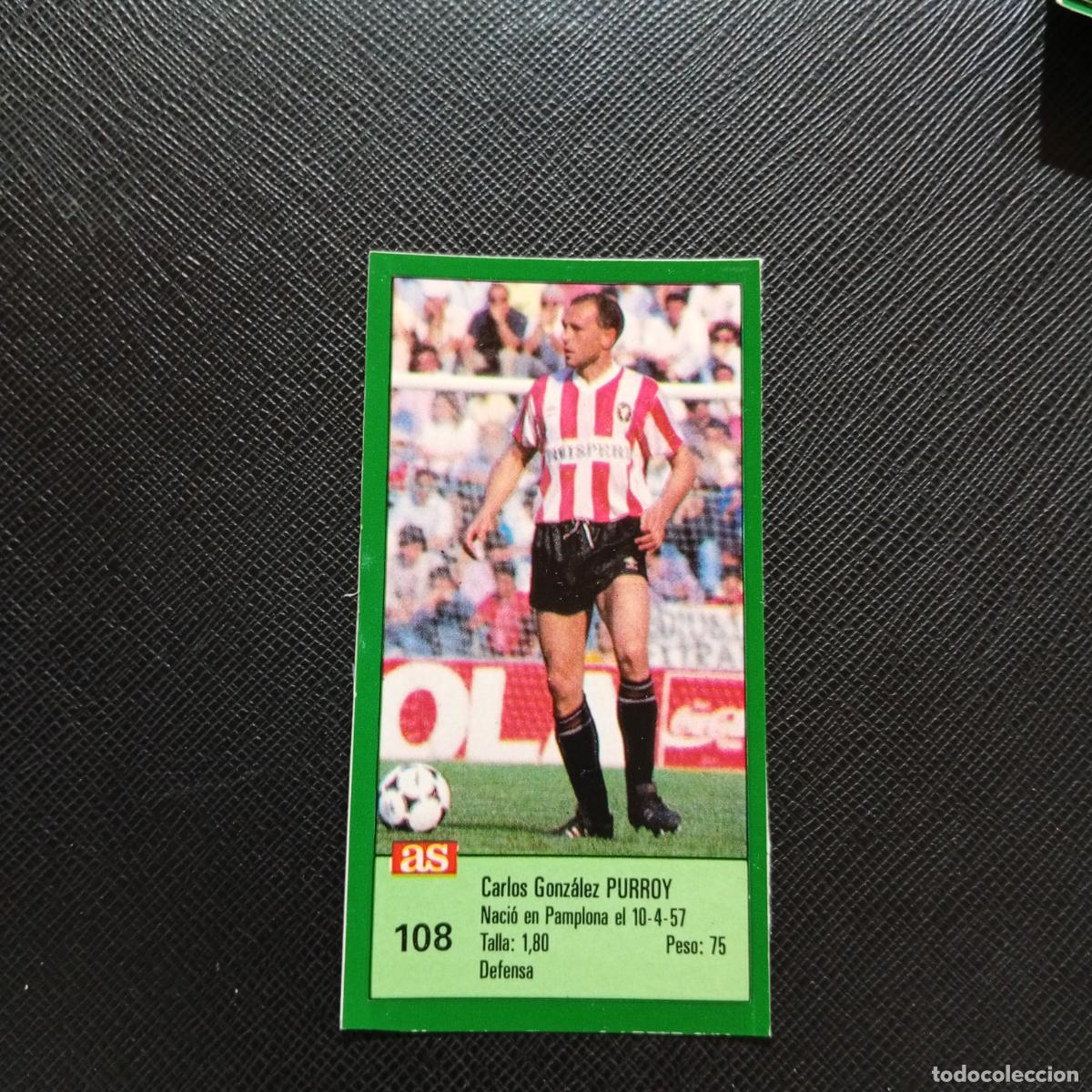 Cromos de F&uacute;tbol: 108 PURROY LOGRO&Ntilde;ES AS 1988 1989 CROMO FUTBOL LIGA 88 89 - SIN PEGAR - A103 PG190