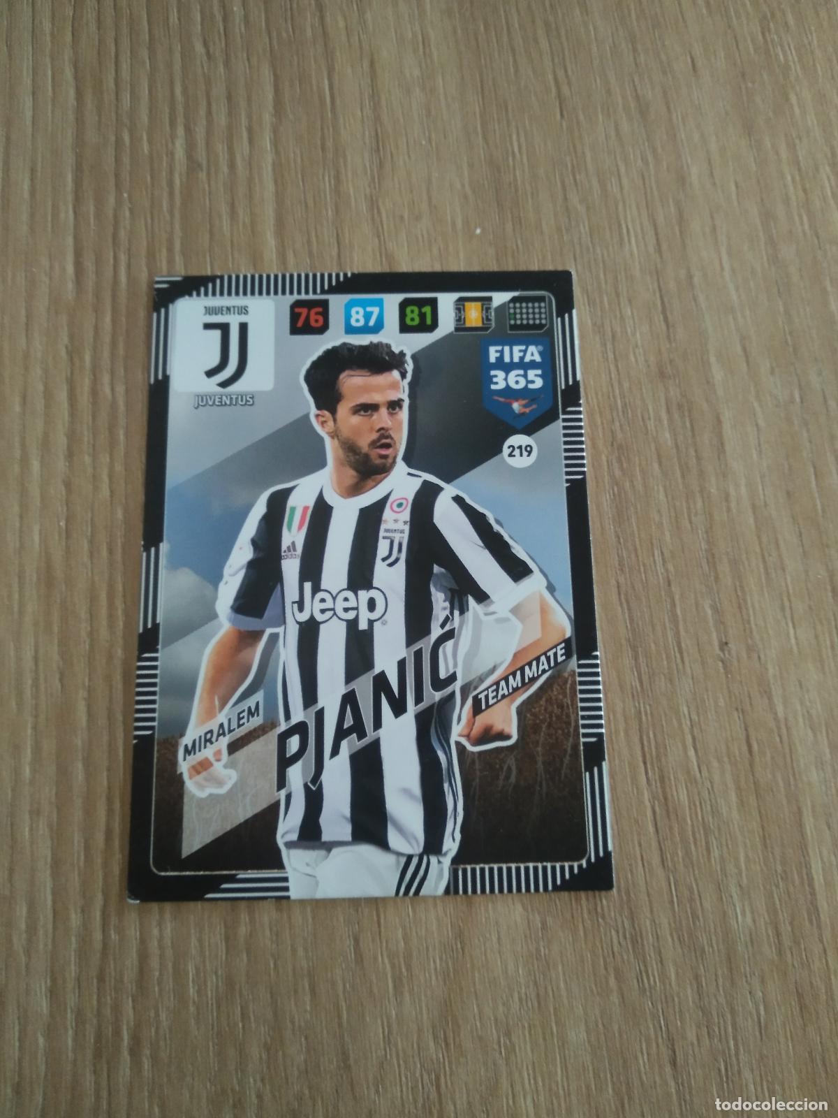 Fu&szlig;ball-Sticker: 219 PJANIC JUVENTUS TURIN CROMO FUTBOL PANINI ADRENALYN 17-18 FIFA 365 2017-2018