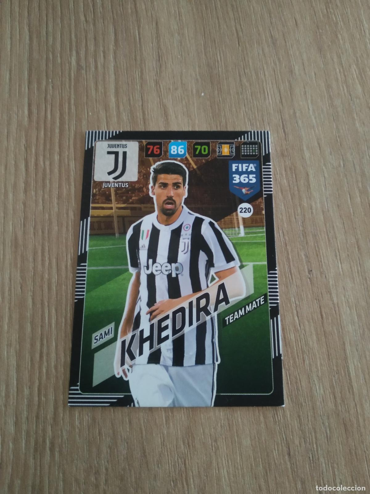 Fu&szlig;ball-Sticker: 220 KHEDIRA JUVENTUS TURIN CROMO FUTBOL PANINI ADRENALYN 17-18 FIFA 365 2017-2018