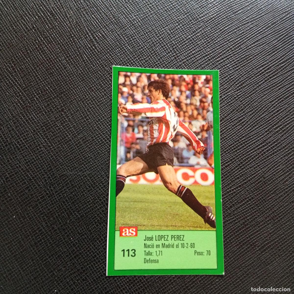 Fu&szlig;ball-Sticker: 113 LOPEZ PEREZ LOGRO&Ntilde;ES AS 1988 1989 CROMO FUTBOL LIGA 88 89 - SIN PEGAR - A103 PG190