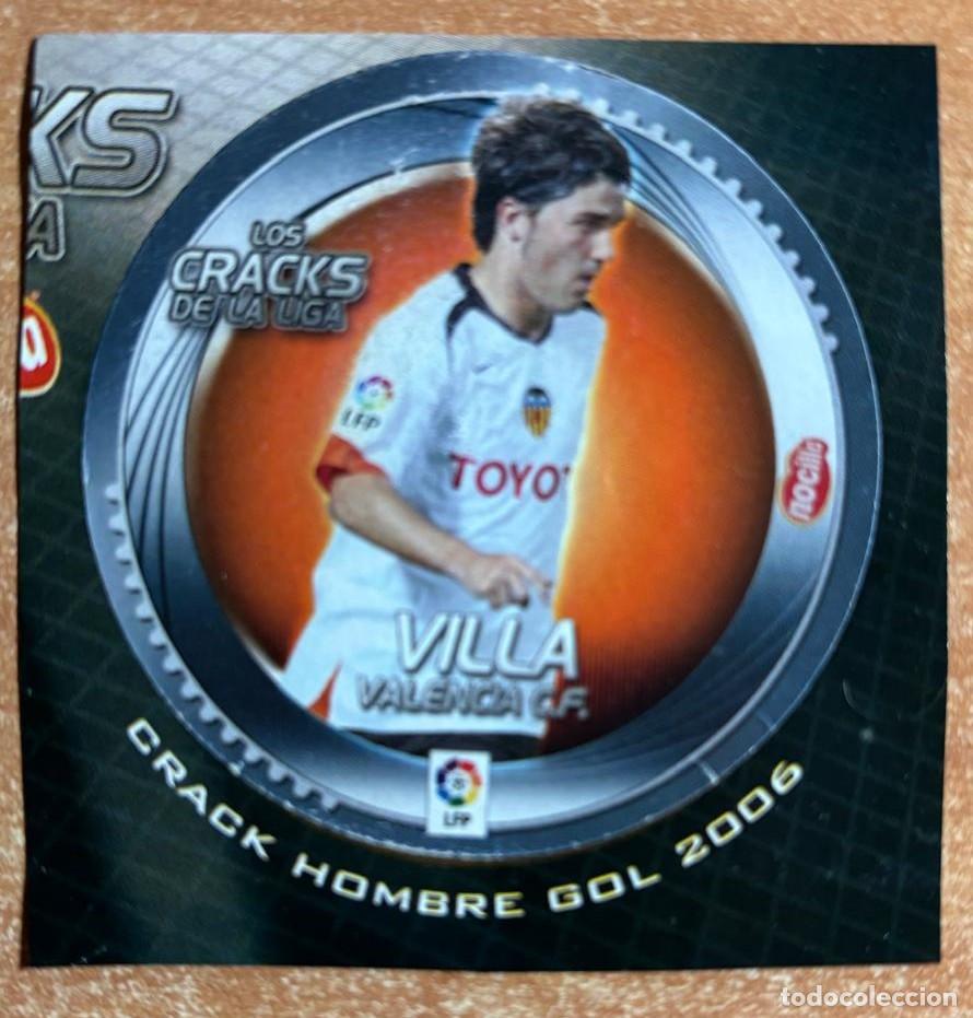Fu&szlig;ball-Sticker: EDICIONES ESTE 2006-2007 06 07 VILLA (VALENCIA CF) CRACKS NOCILLA RECORTADO LEER