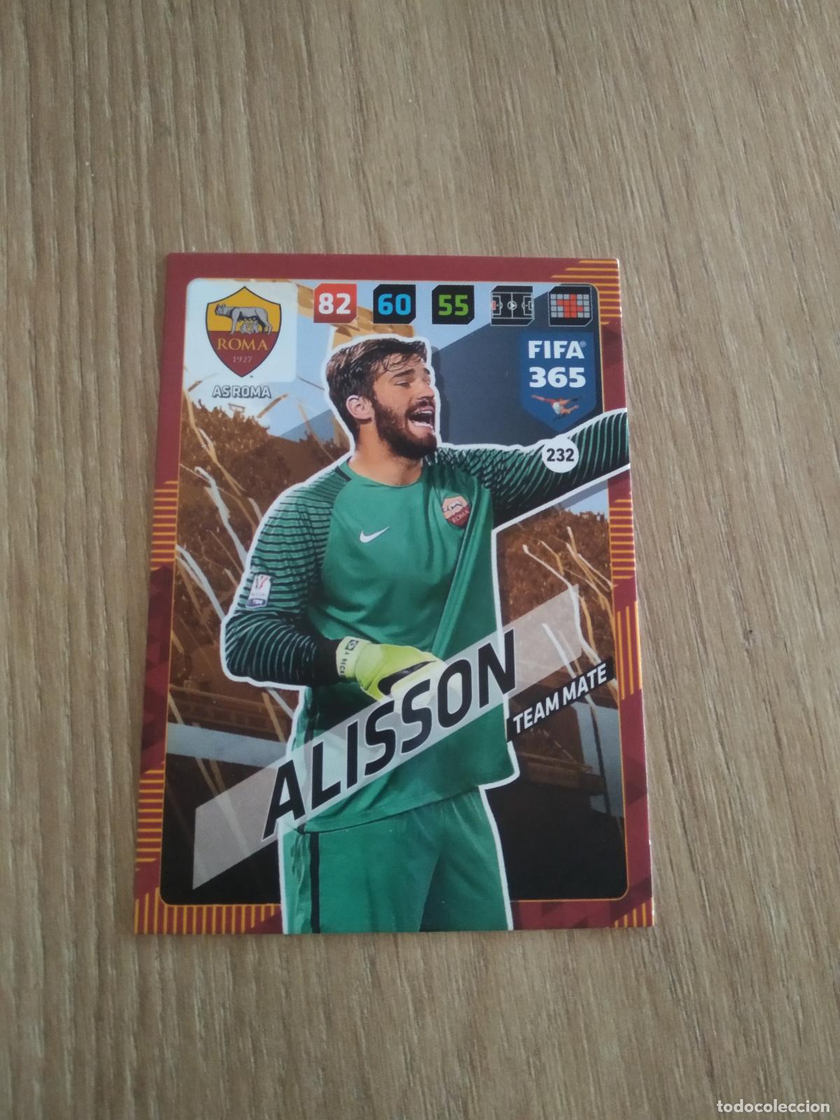 Fu&szlig;ball-Sticker: 232 ALISSON ROMA CROMO FUTBOL PANINI ADRENALYN 17-18 FIFA 365 2017-2018