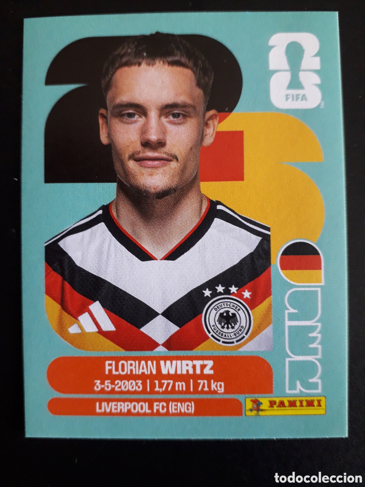 Cromos de F&uacute;tbol: FLORIAN WIRTZ ALEMANIA GER 11 MUNDIAL F&Uacute;TBOL 2026 FIFA WORLD CUP PANINI SIN PEGAR PEDIDO M&Iacute;NIMO 3&euro;.