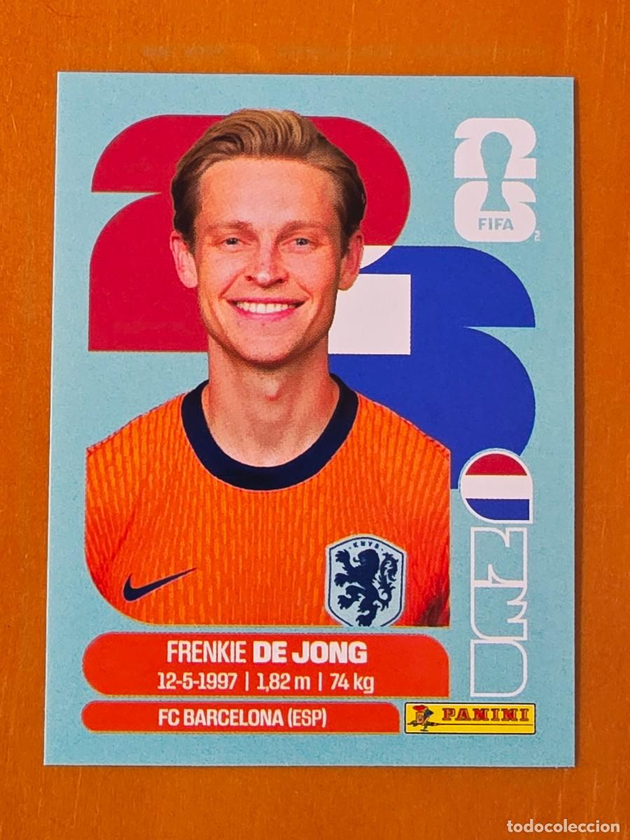 Fu&szlig;ball-Sticker: NED 14 Frenkie De Jong, Pa&iacute;ses Bajos Holanda, Panini FIFA World Cup Mundial 2026 Sticker